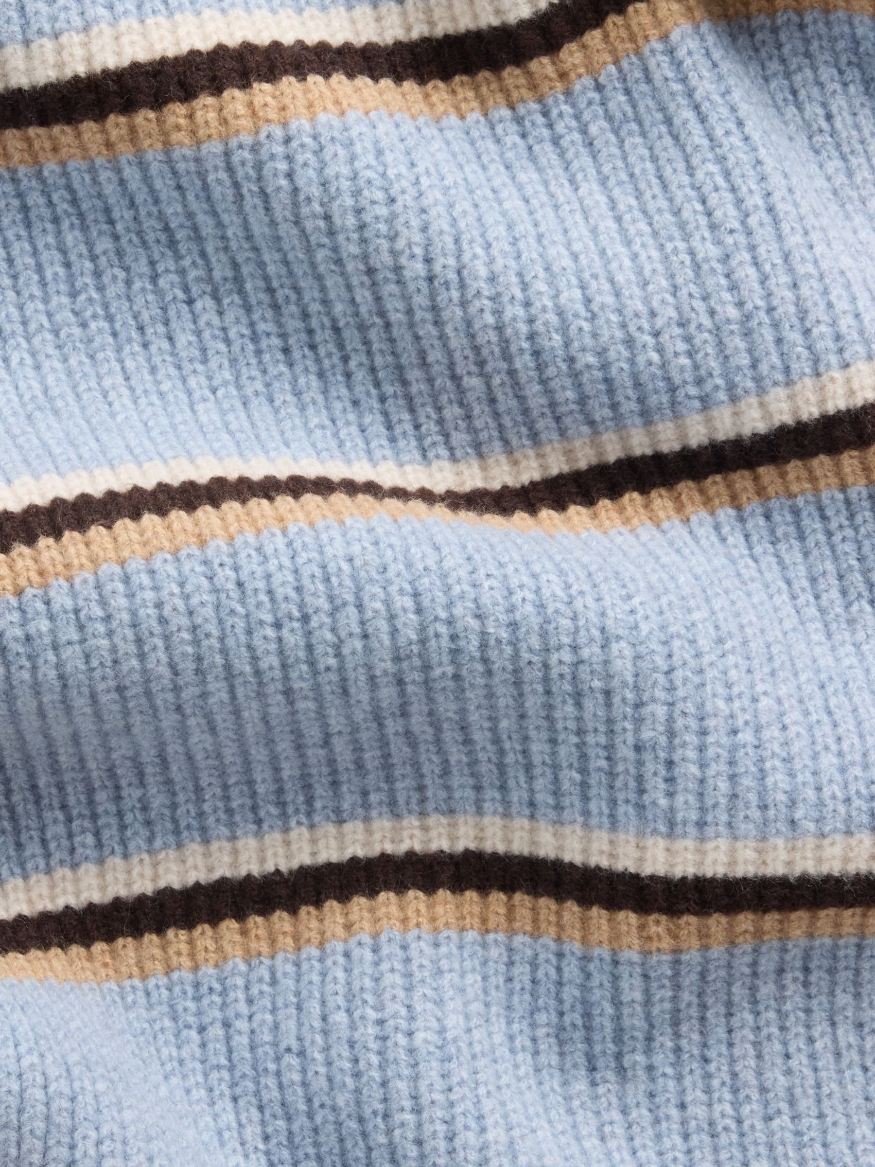 Blue CashSoft Ribbed Scarf - Image 2 of 2