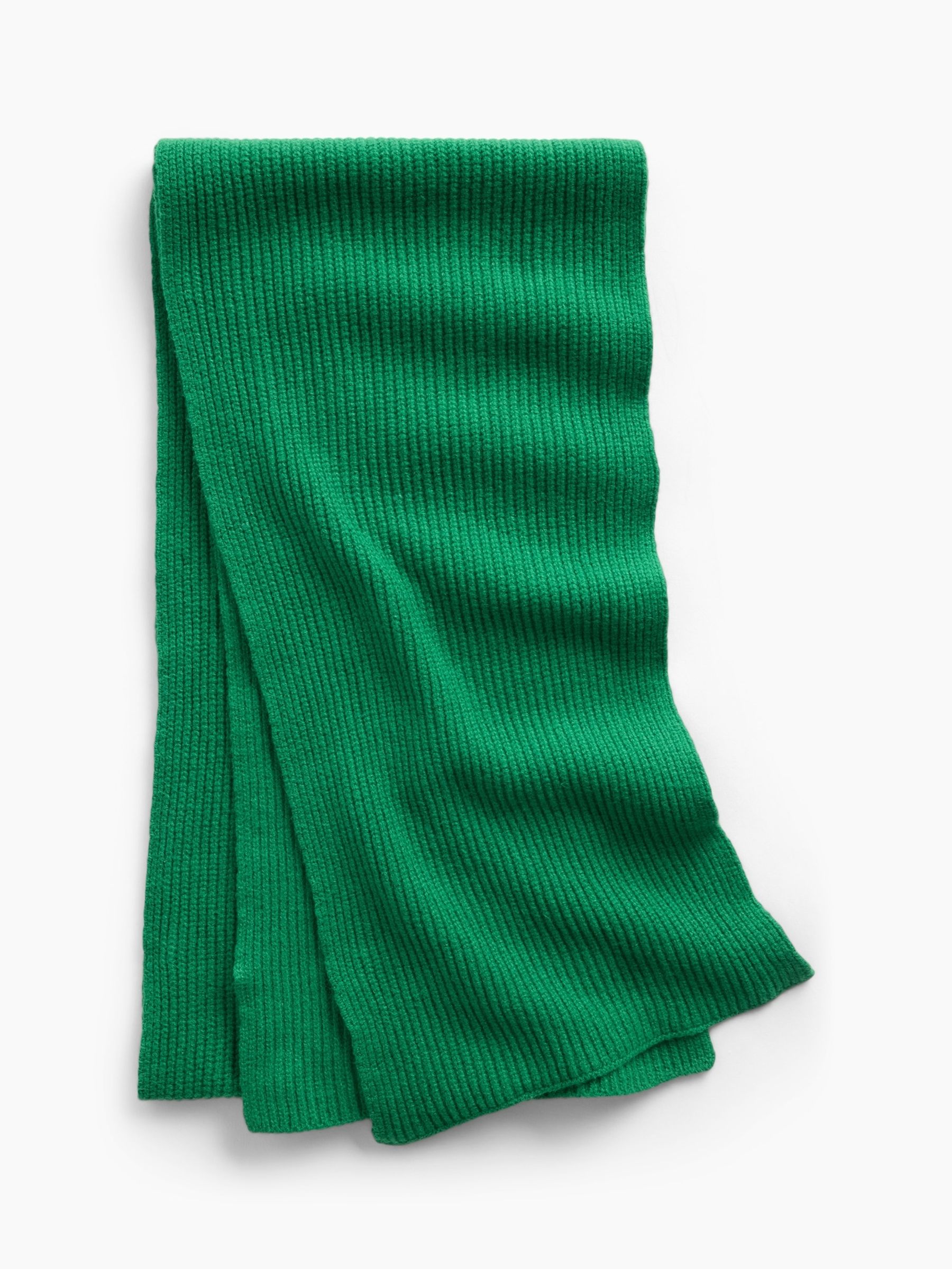 Green CashSoft Ribbed Scarf - Image 1 of 2
