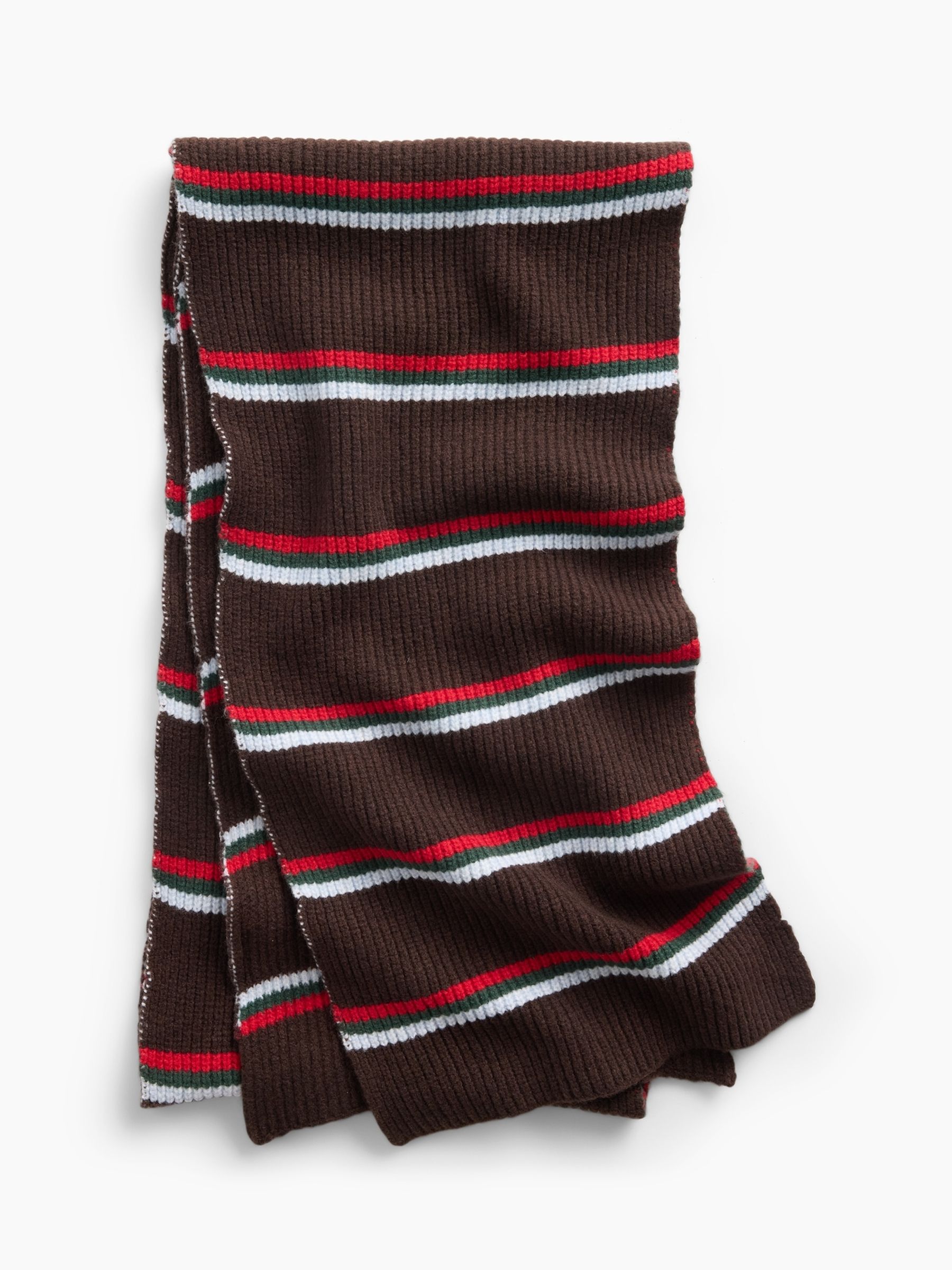 Brown CashSoft Ribbed Scarf - Image 1 of 2 Brown CashSoft Ribbed Scarf - Image 1 of 2