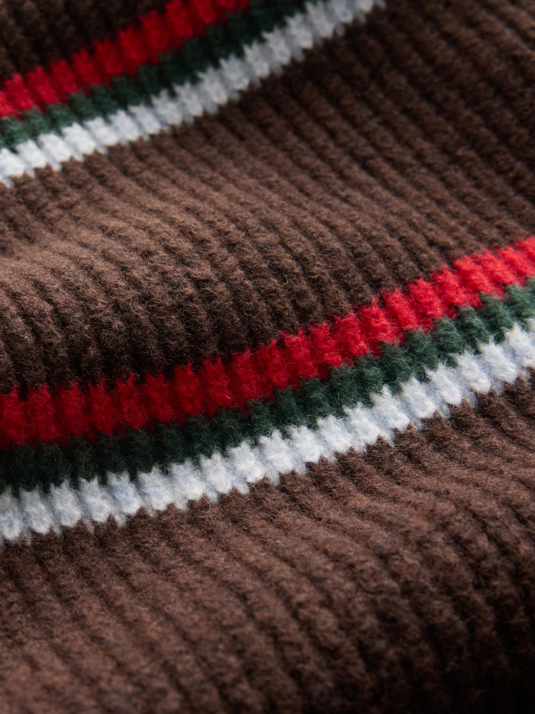Brown CashSoft Ribbed Scarf - Image 2 of 2