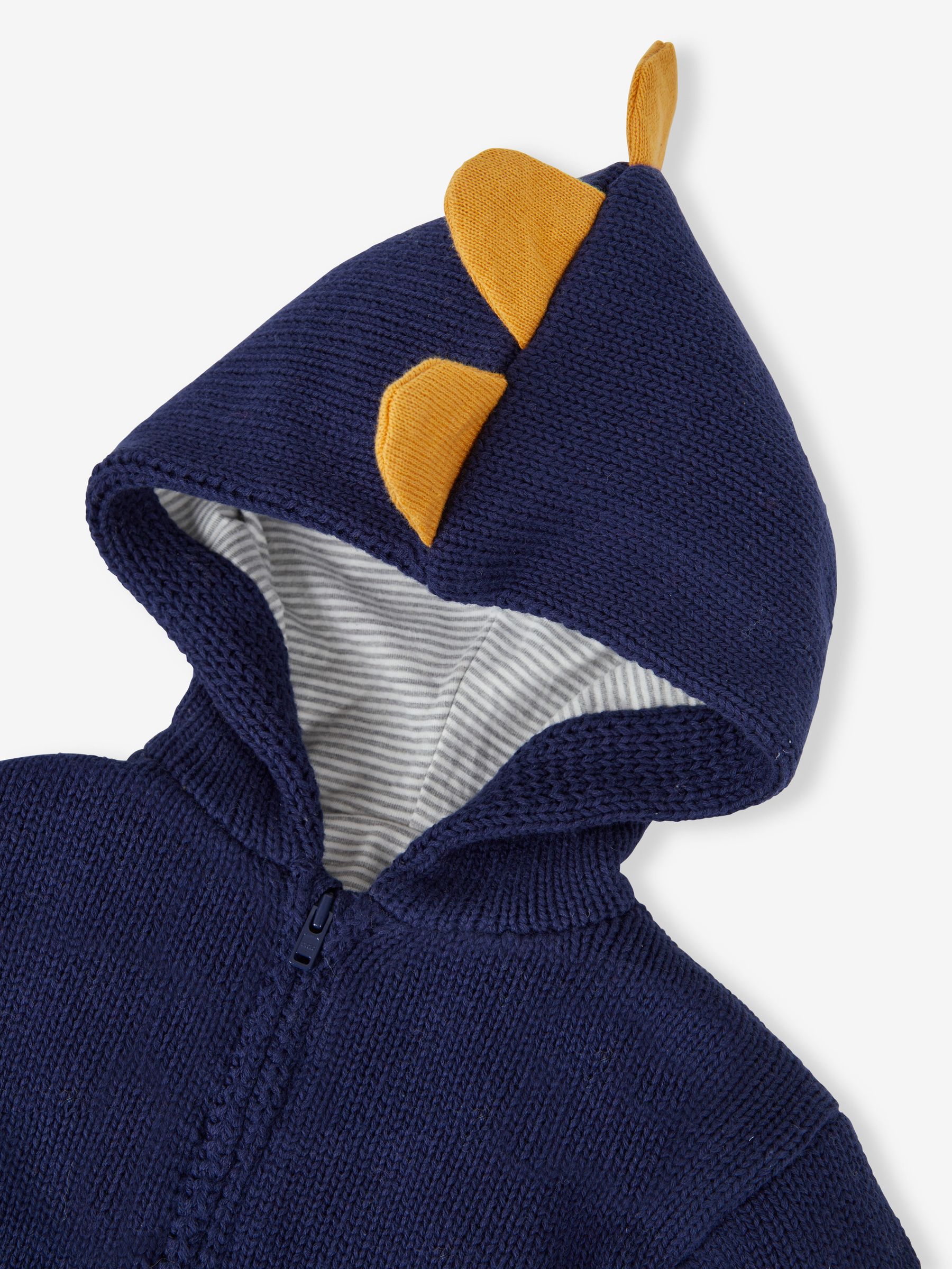 Navy Boys' Dino Novelty Hooded Cardigan - Image 2 of 4