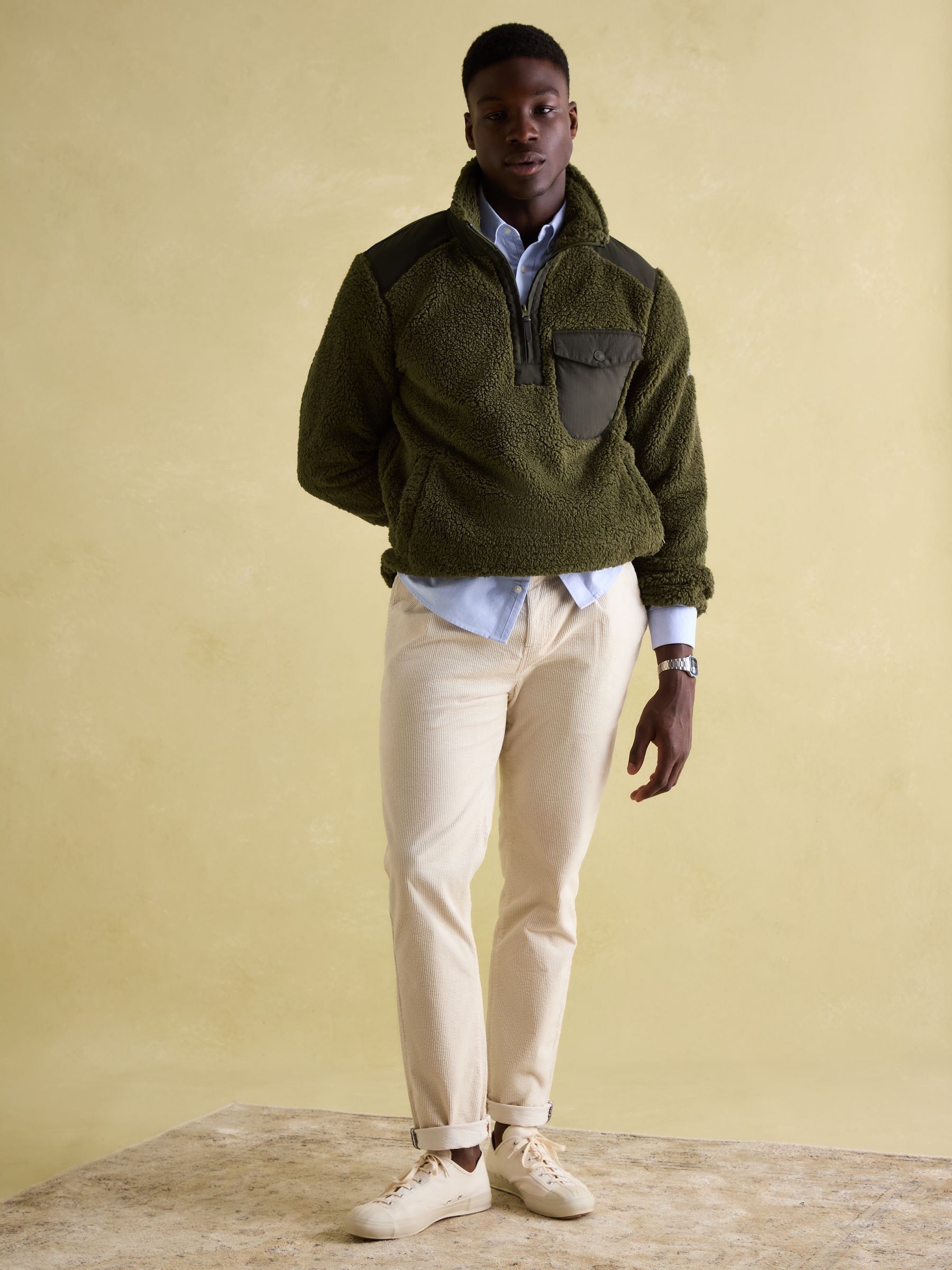 Billy Green Quarter Zip Borg Fleece Sweatshirt - Image 6 of 8