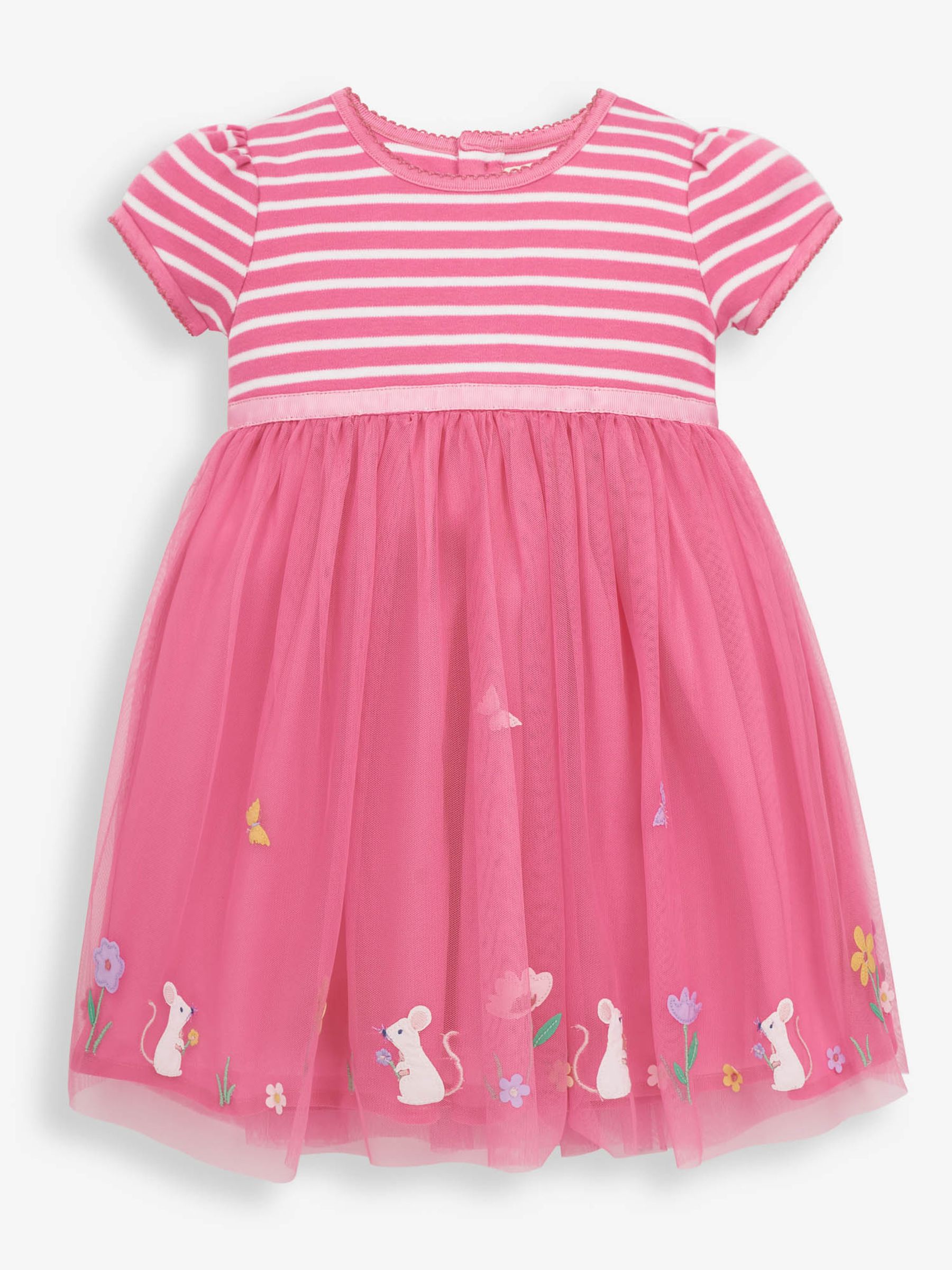 Pink Girls Mouse Tulle Party Dress - Image 1 of 2