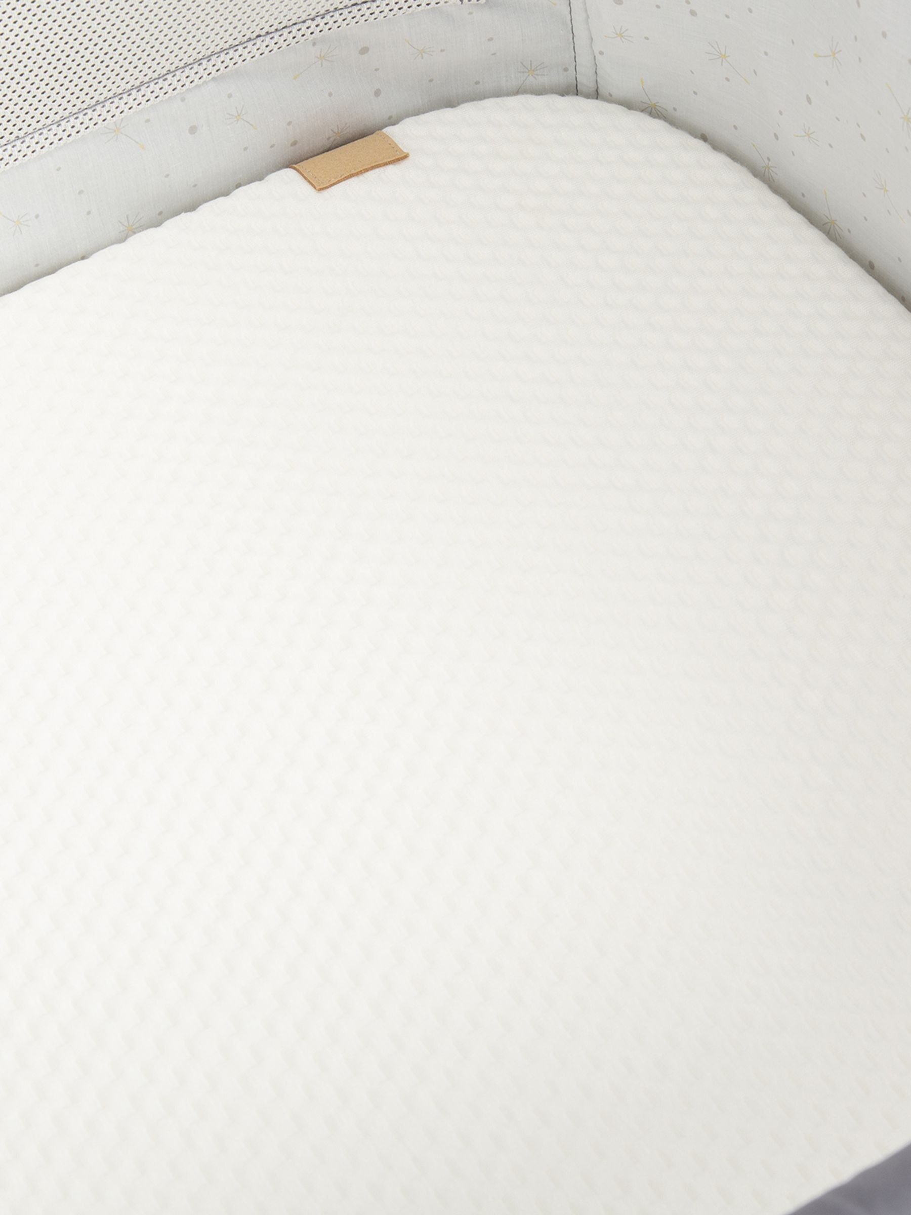 Cuddleco White Hypo Allergenic Bamboo Co Sleeper Basket Mattress - Image 1 of 5