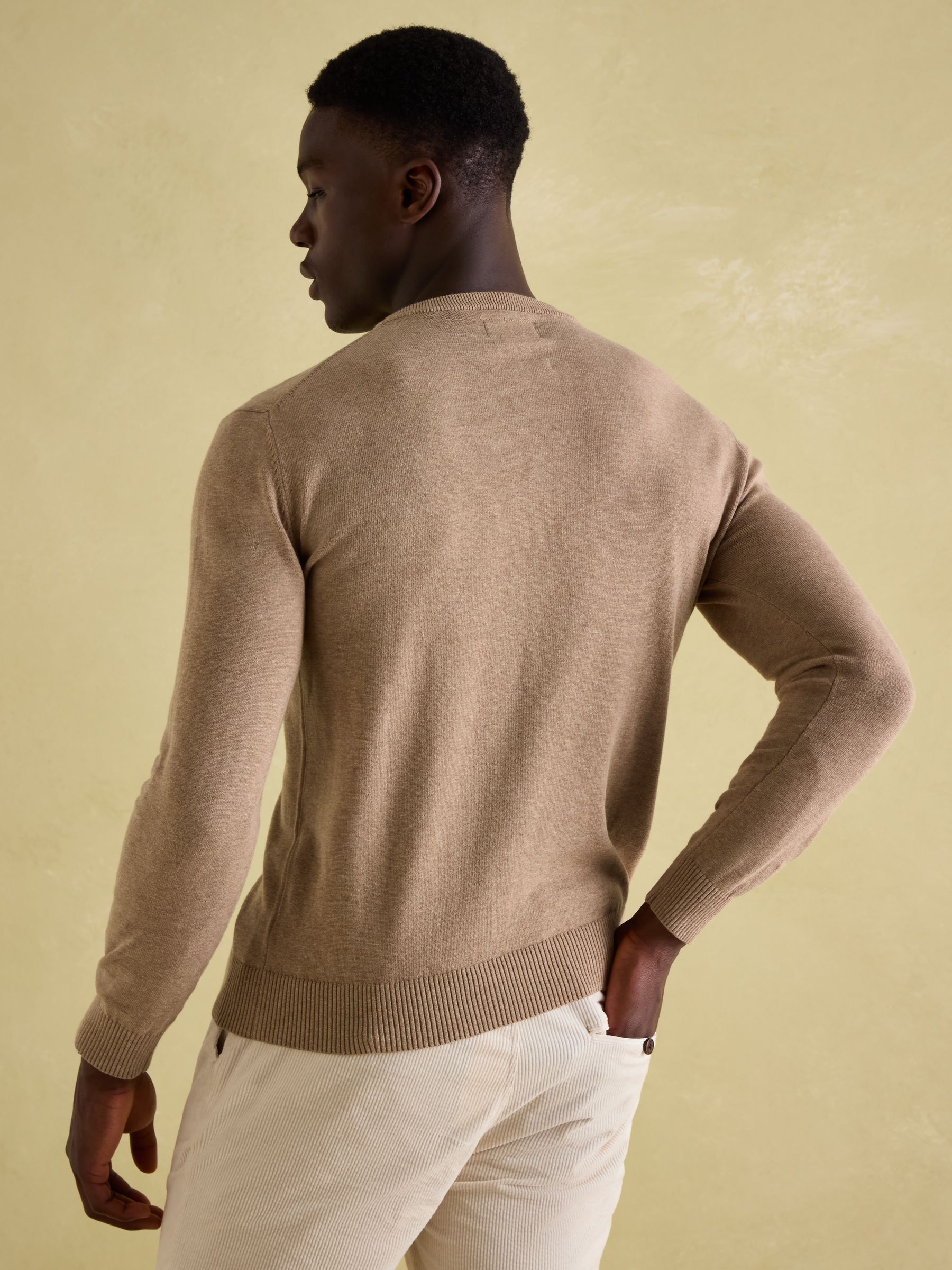 Hillside Oat Crew Neck Knitted Jumper - Image 2 of 7