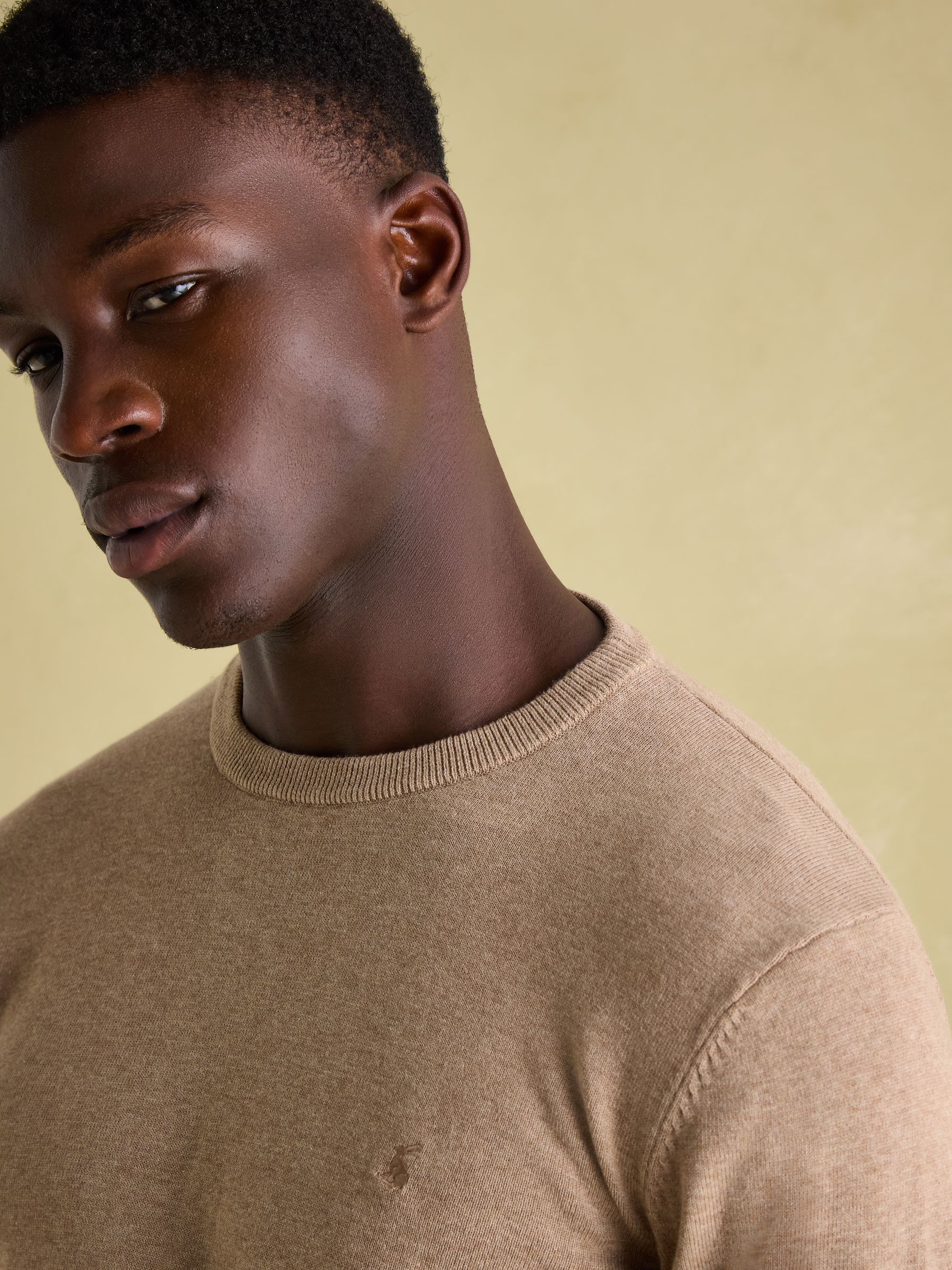 Hillside Oat Crew Neck Knitted Jumper - Image 6 of 7