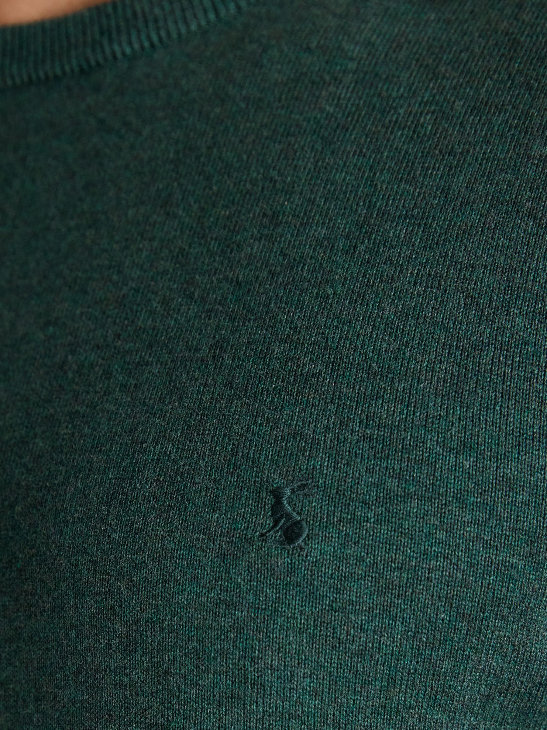 Hillside Dark Green Crew Neck Knitted Jumper - Image 5 of 8