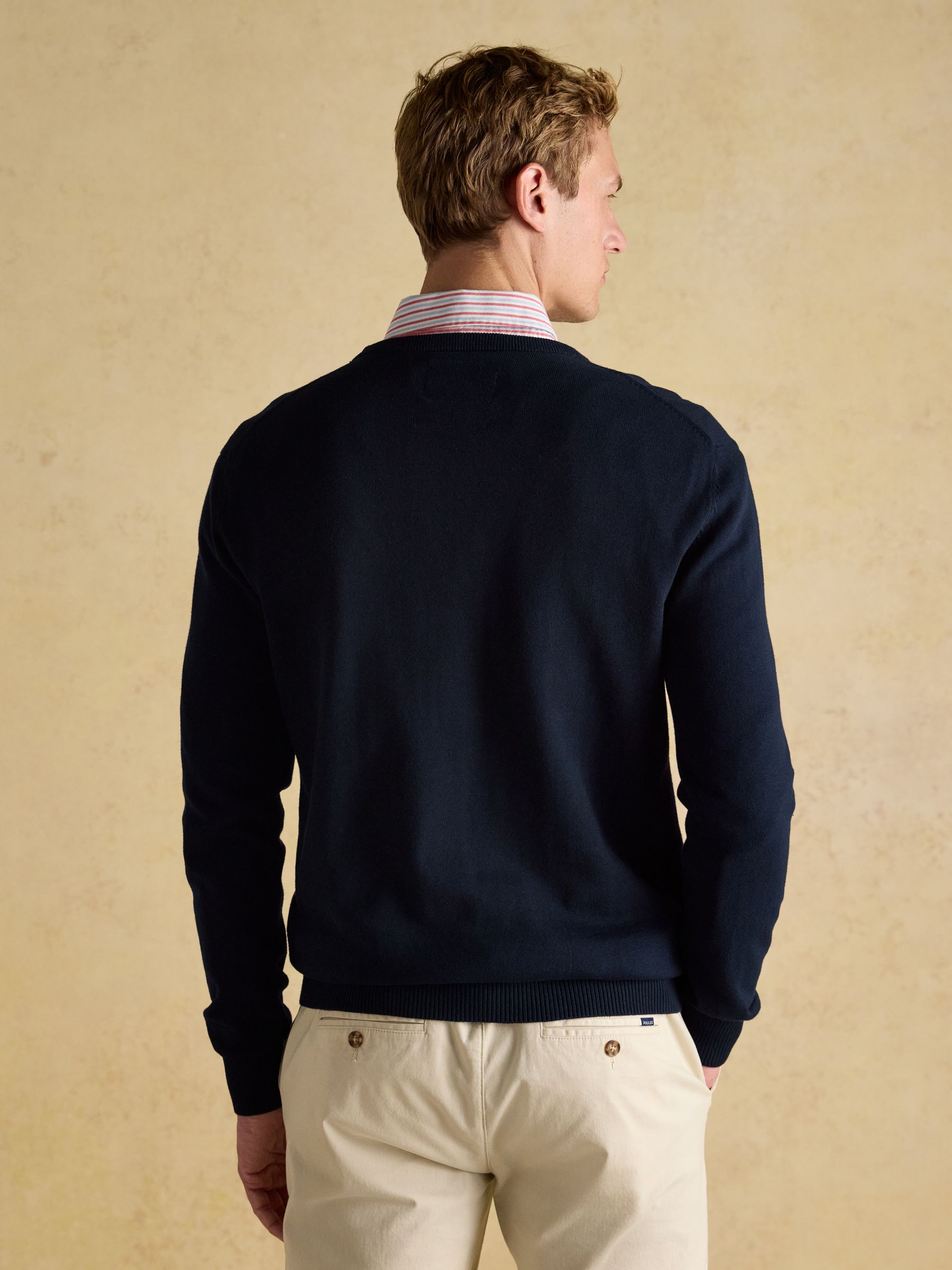 Hillside Navy Blue Crew Neck Knitted Jumper - Image 2 of 7