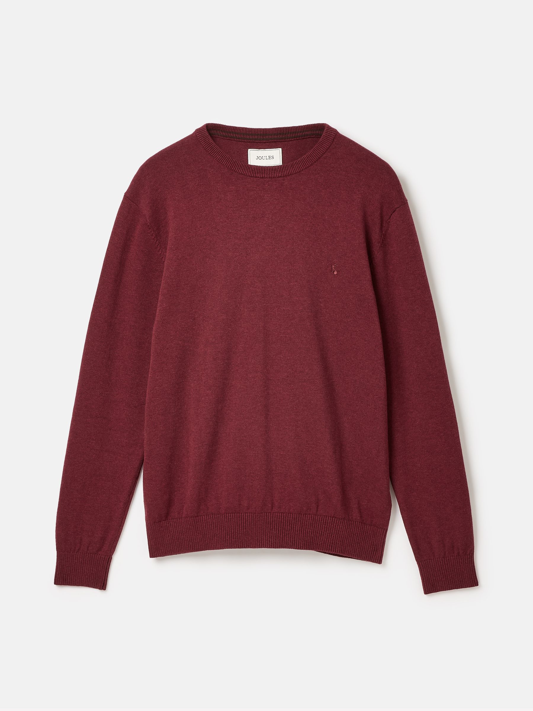 Hillside Burgundy Crew Neck Knitted Jumper - Image 7 of 7