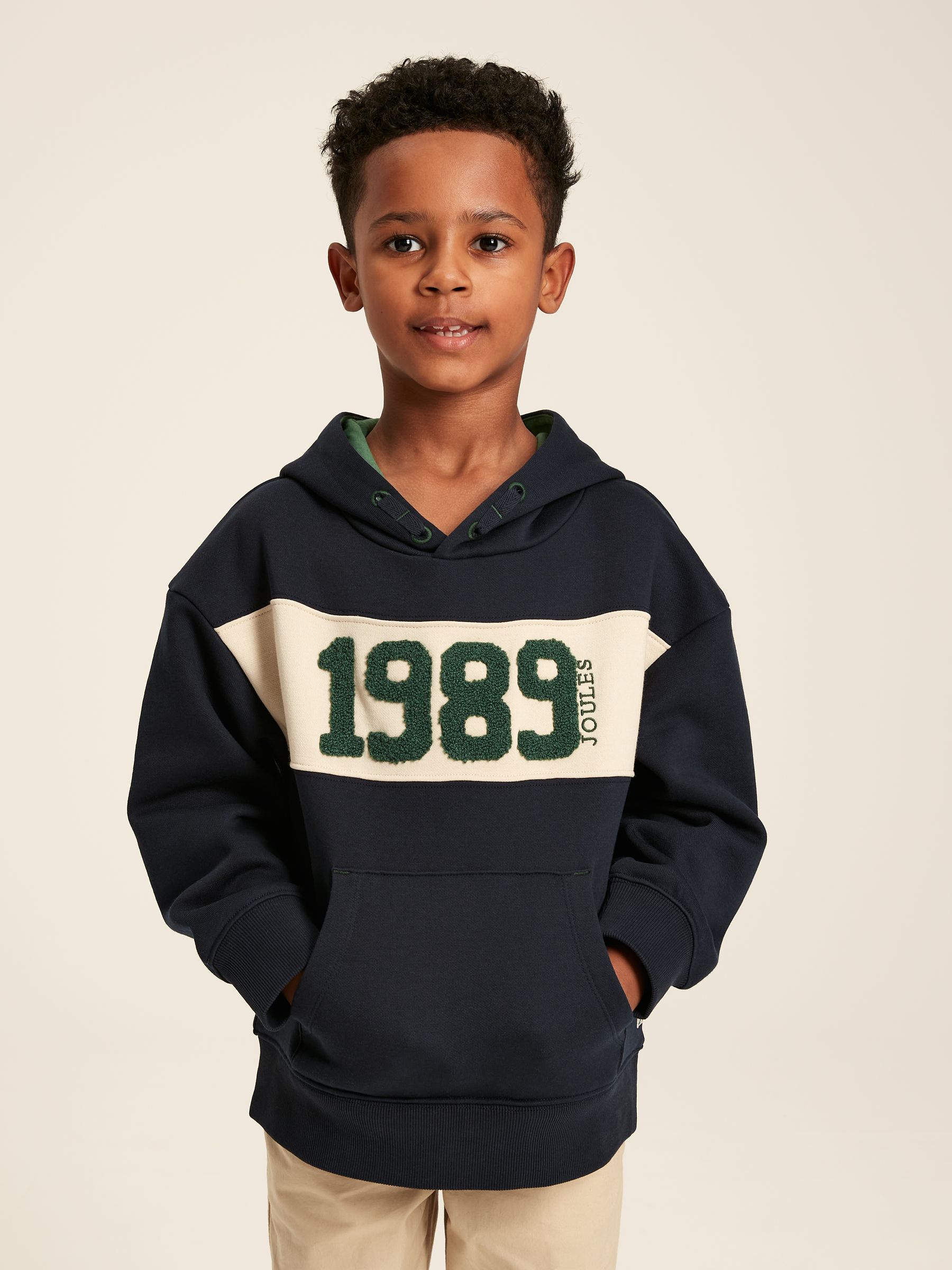 Barrett Navy Blue Embroidered Hoodie - Image 1 of 11
