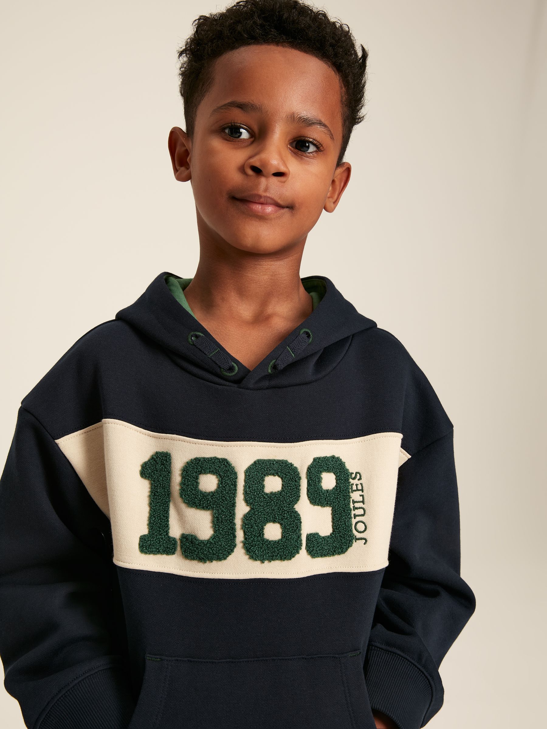 Barrett Navy Blue Embroidered Hoodie - Image 4 of 11