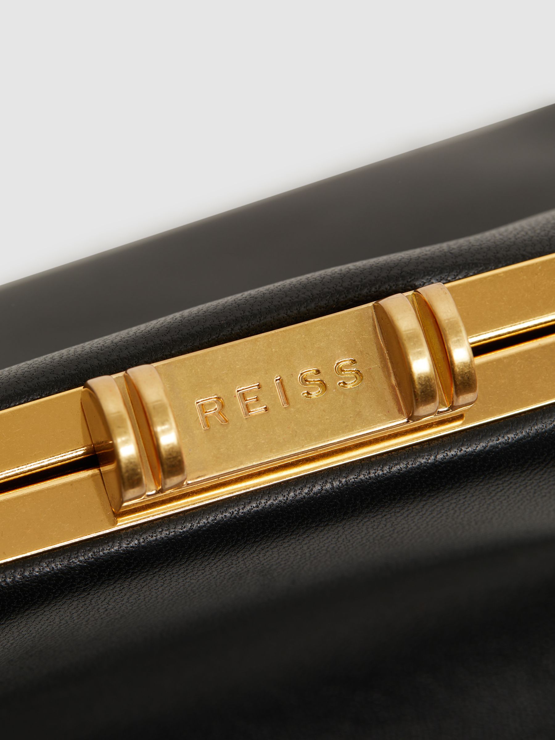 Leather Clutch Bag in Black - Image 5 of 6