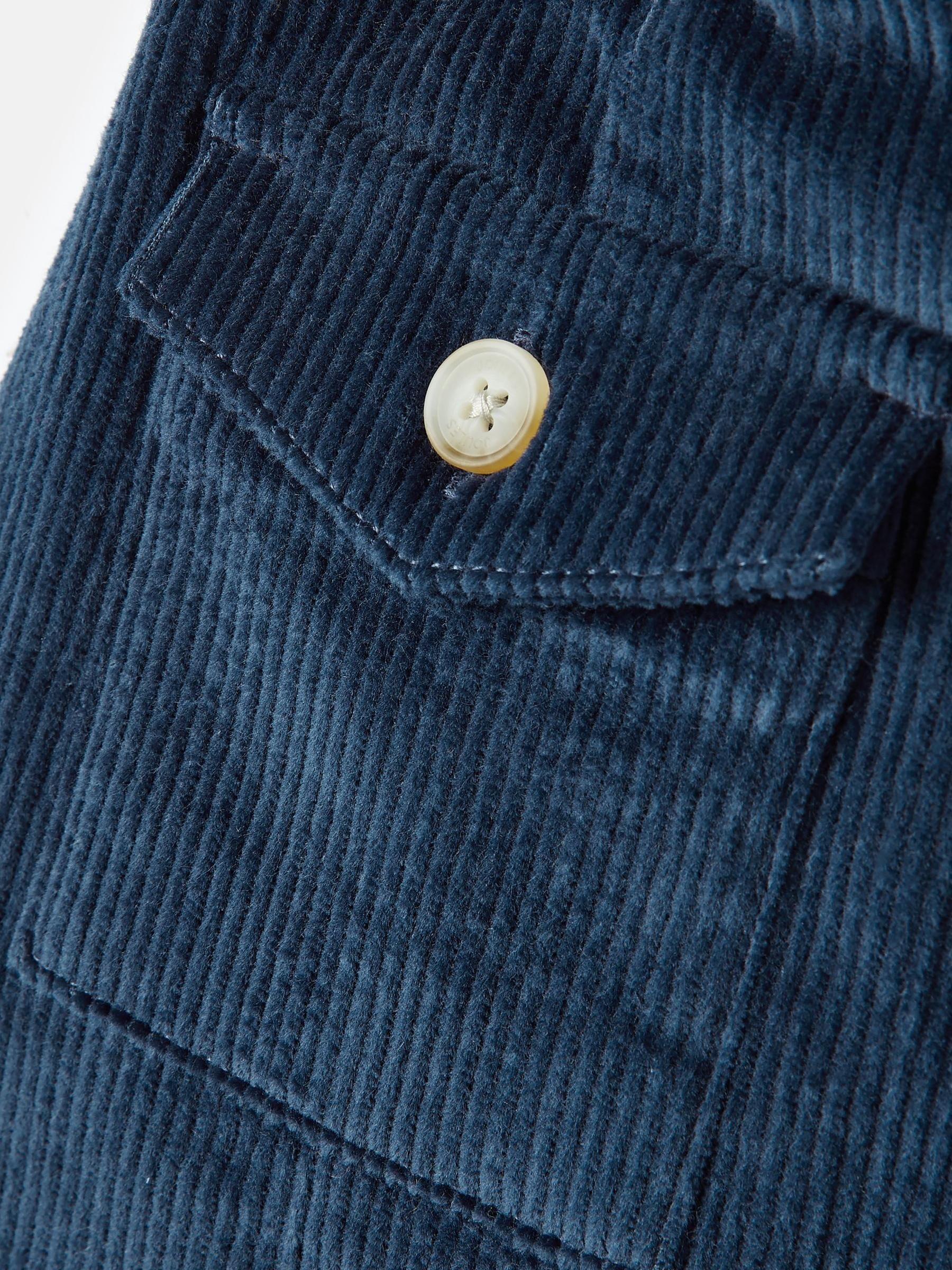 Victoria Navy Blue Kness Length Corduroy Skirt - Image 3 of 4
