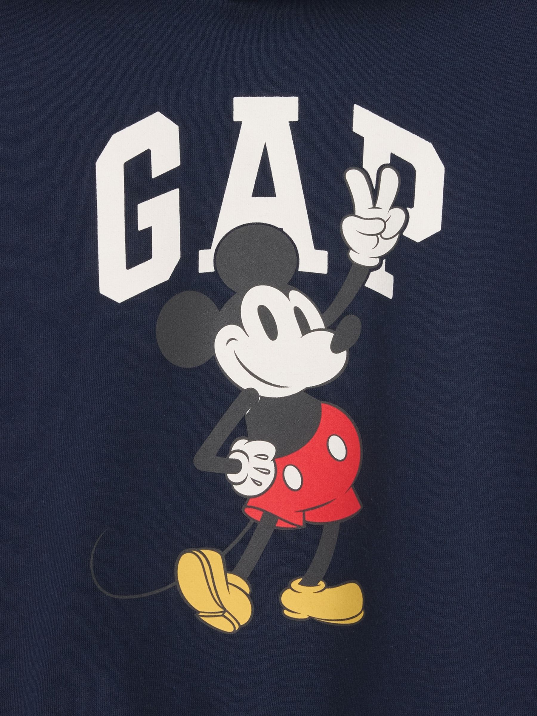 Navy Disney Mickey Mouse Relaxed Logo Hoodie - Image 3 of 3 Navy Disney Mickey Mouse Relaxed Logo Hoodie - Image 3 of 3