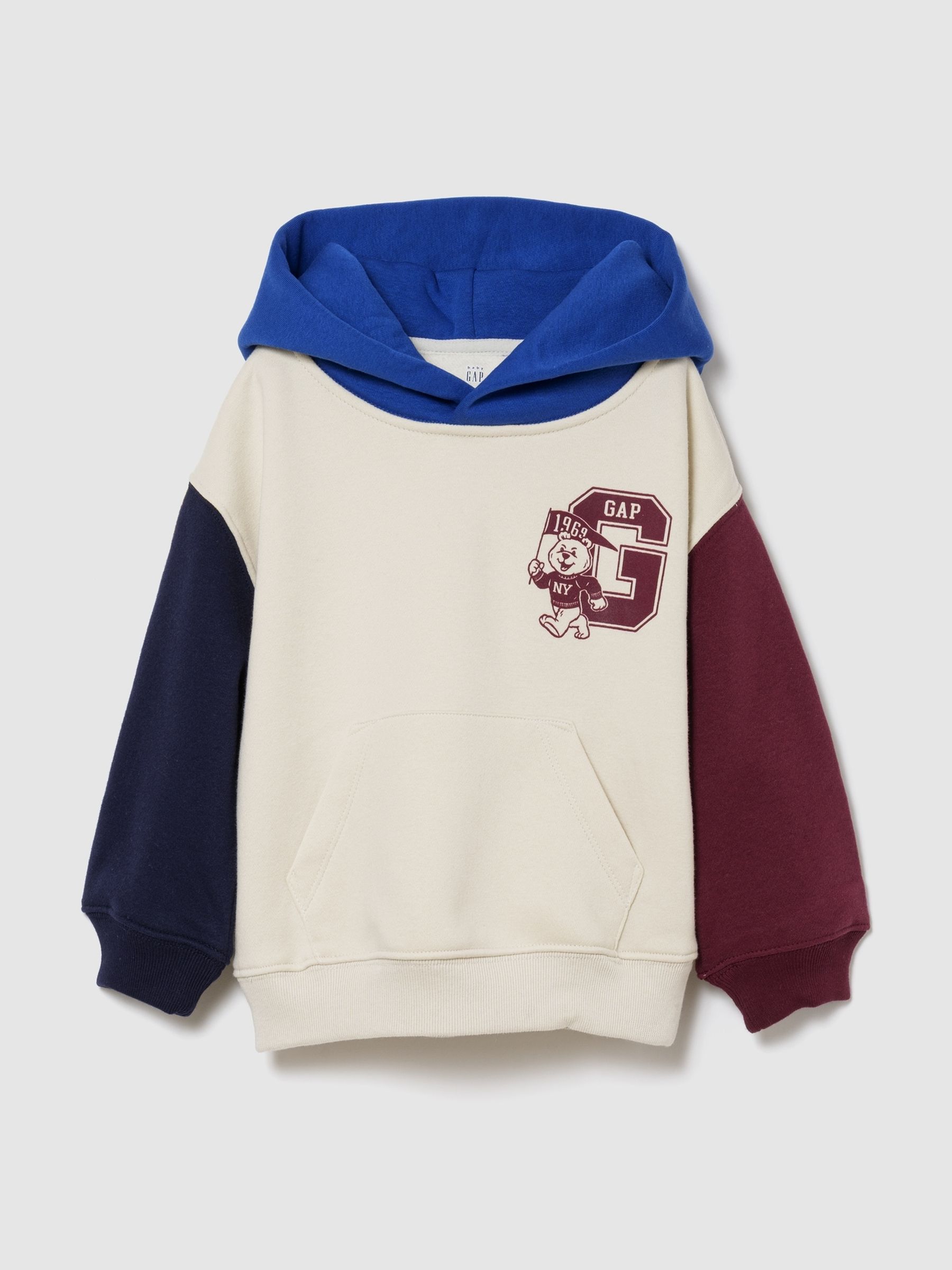 Cream/Burgundy VintageSoft Hoodie & Joggers Set - Image 2 of 5