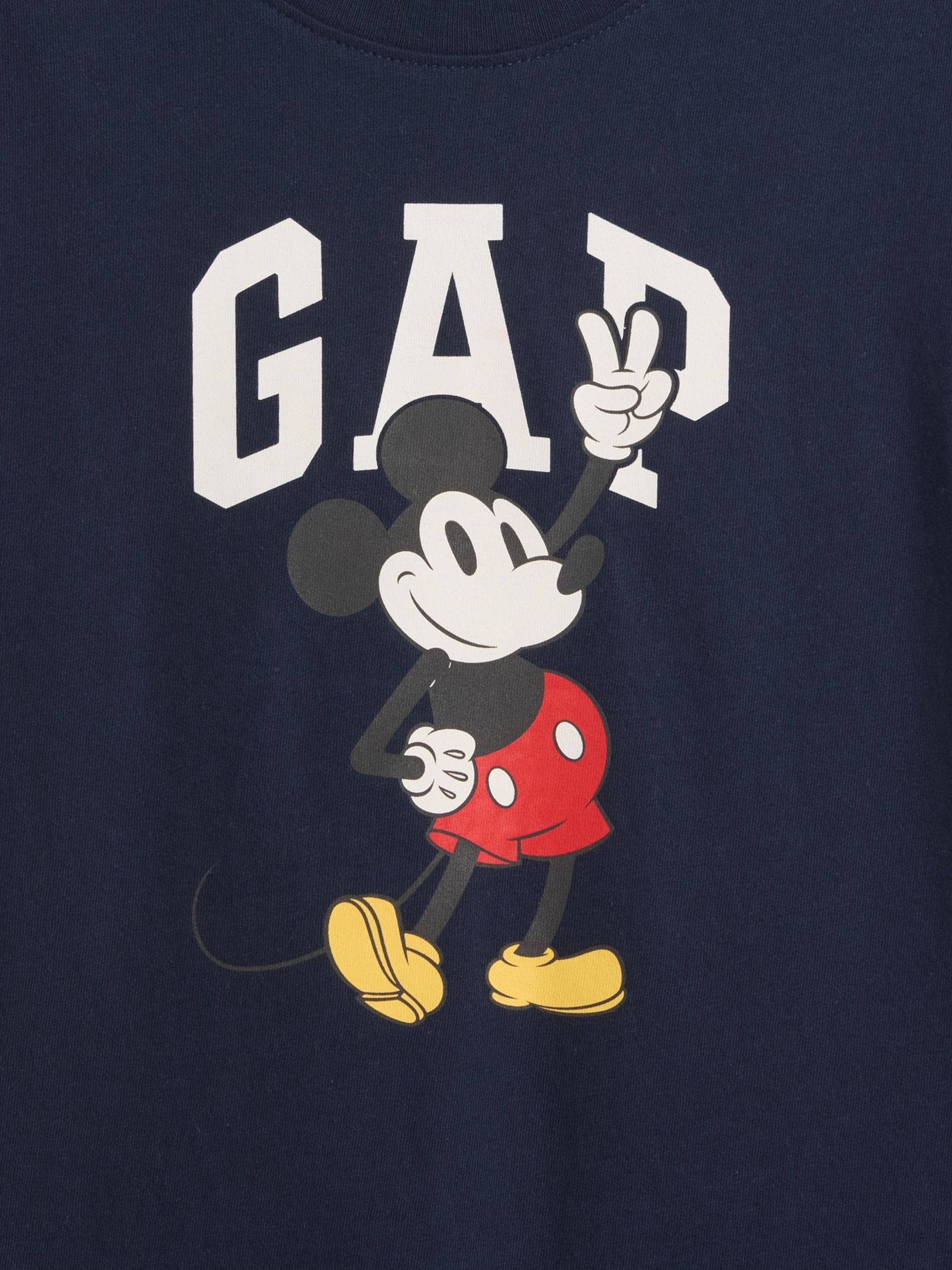 Navy Mickey Mouse Disney Mickey Mouse Logo T-Shirt - Image 3 of 3 Navy Mickey Mouse Disney Mickey Mouse Logo T-Shirt - Image 3 of 3