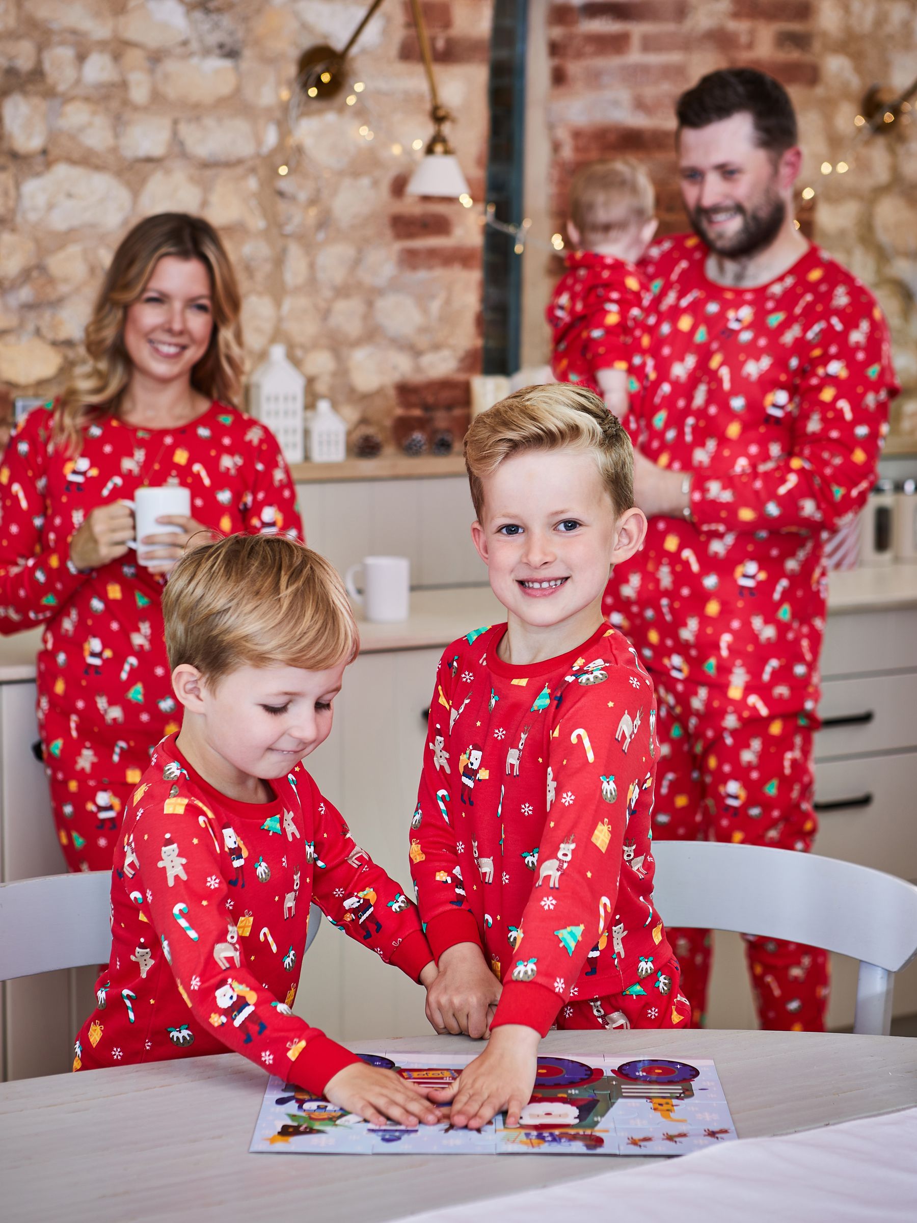 Red Christmas Pyjamas Set JoJo Maman Bébé