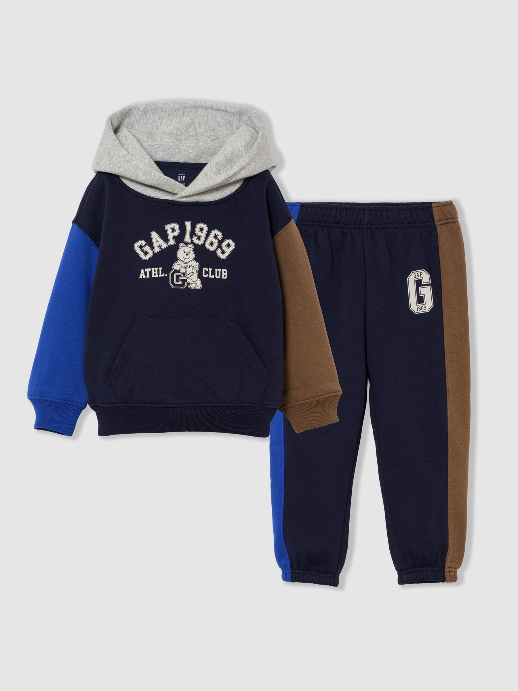Navy/Grey VintageSoft Hoodie & Joggers Set - Image 1 of 5