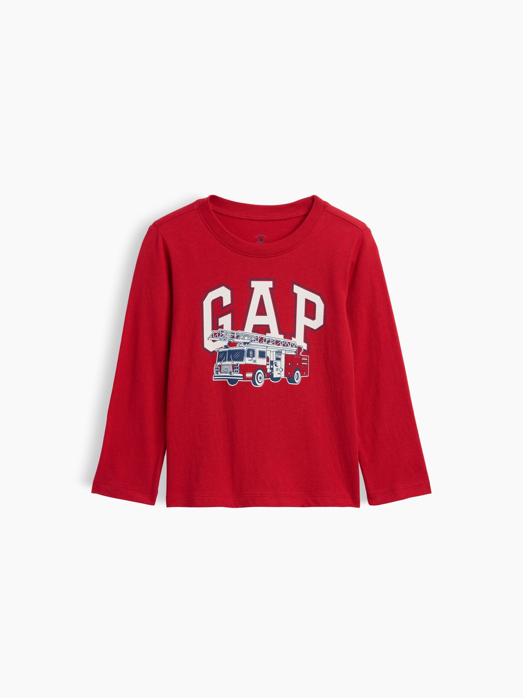 Red Logo Graphic Long Sleeve T-Shirt - Image 1 of 3