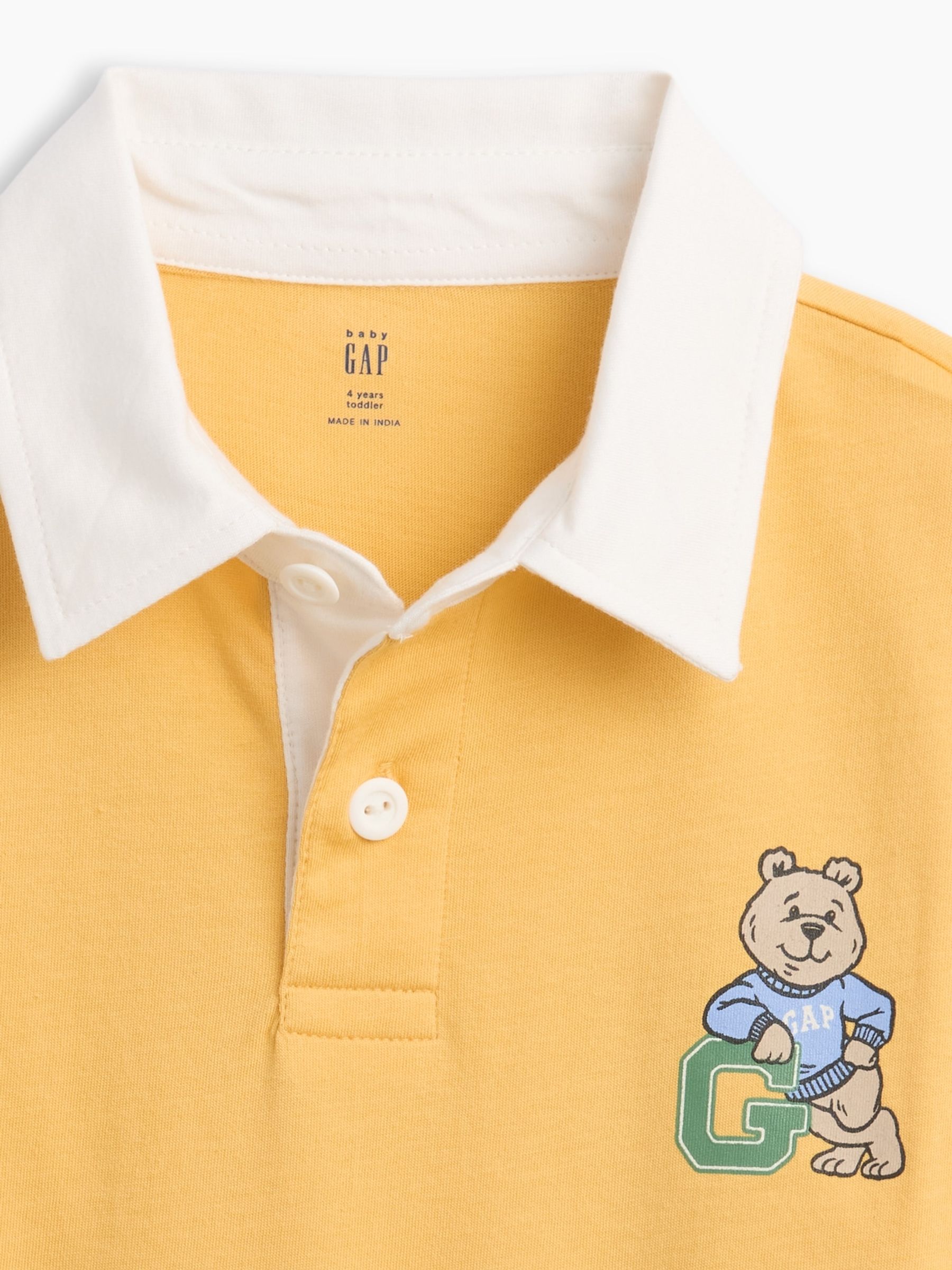 Yellow Rugby Polo Shirt - Image 3 of 3