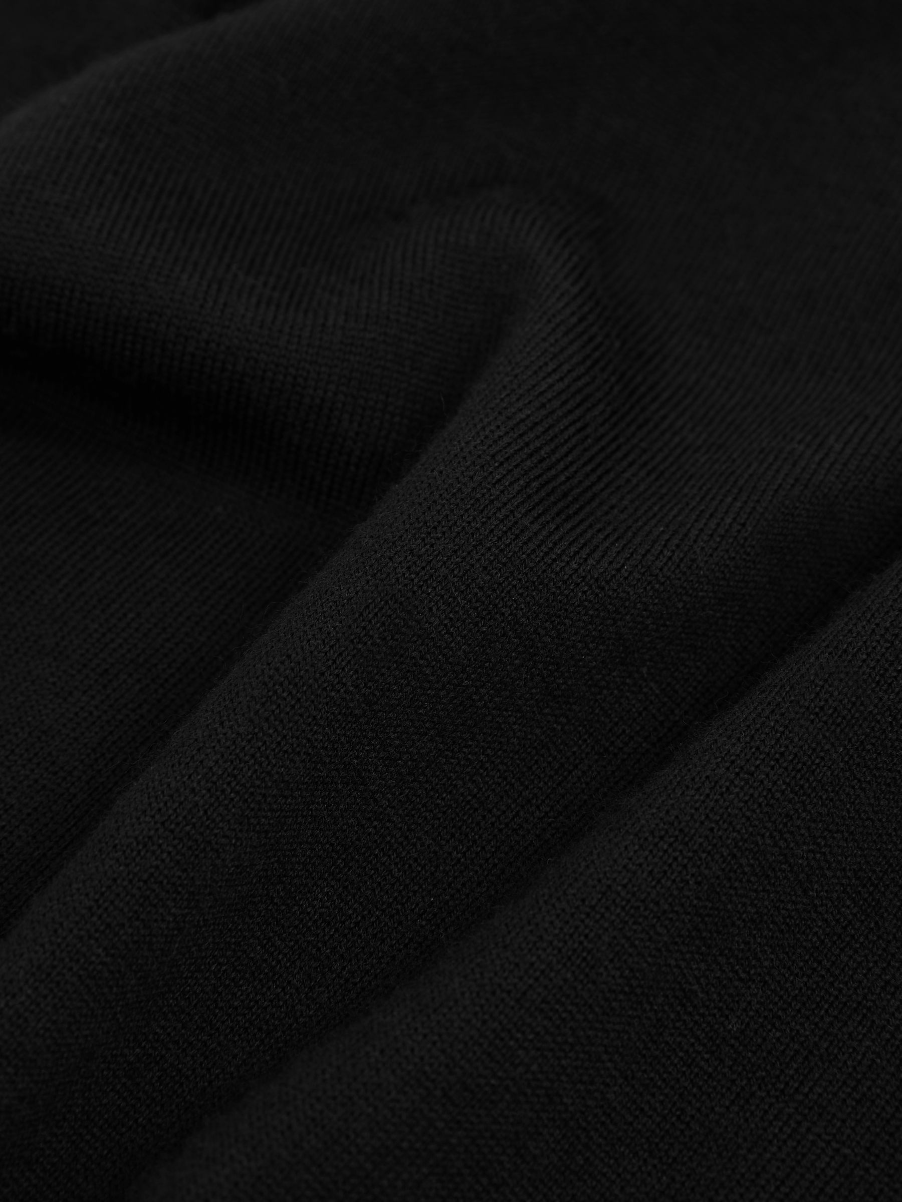 Merino Wool Roll-Neck Jumper in Black - image 5