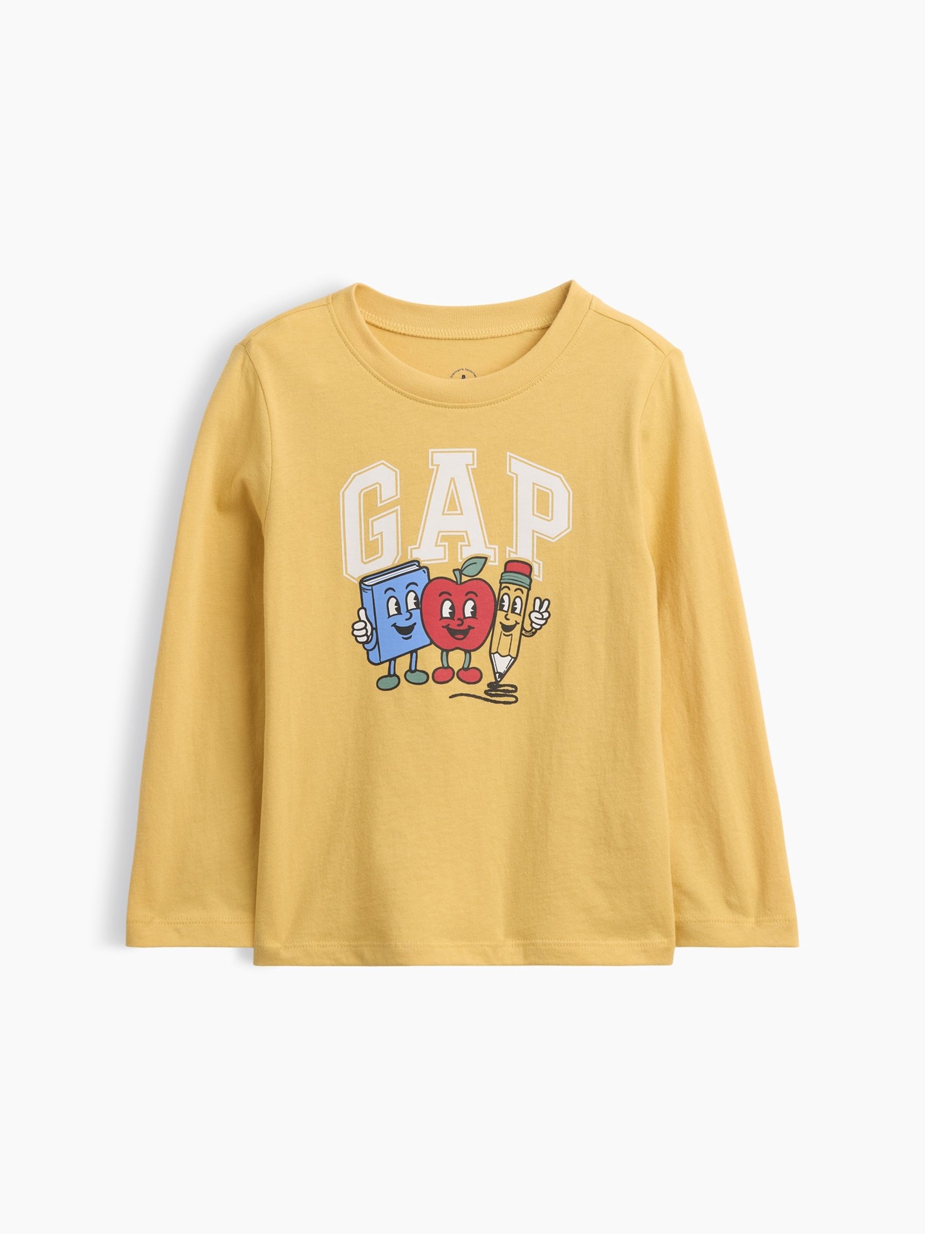 Yellow Logo Graphic Long Sleeve T-Shirt - Image 1 of 3 Yellow Logo Graphic Long Sleeve T-Shirt - Image 1 of 3