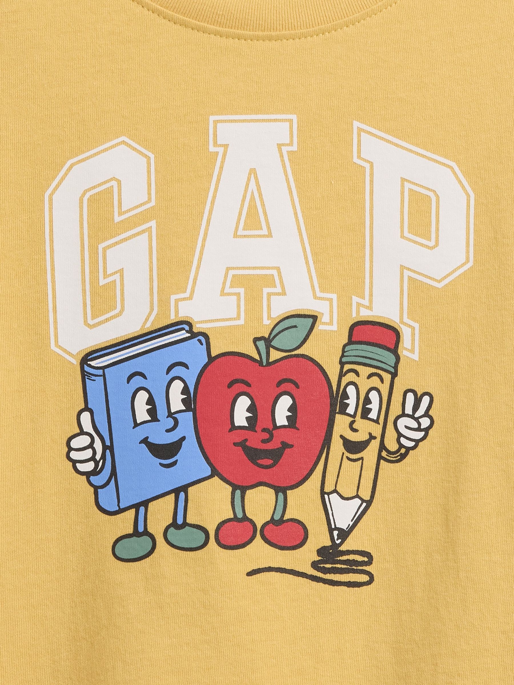 Yellow Logo Graphic Long Sleeve T-Shirt - Image 3 of 3