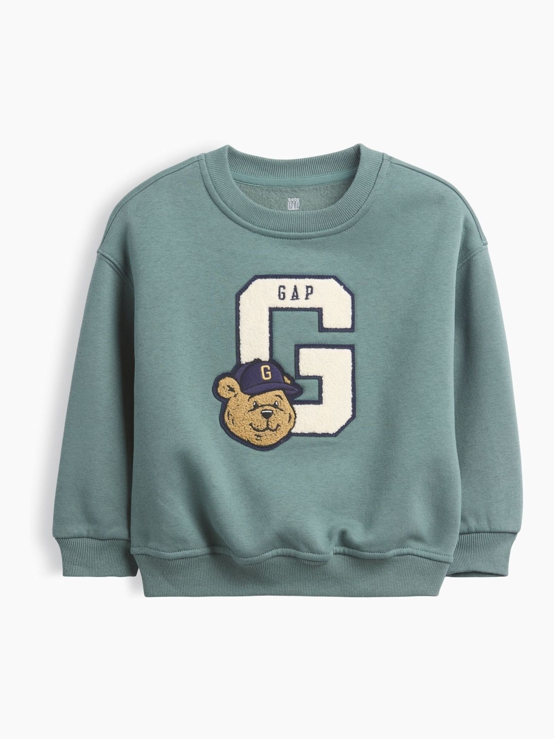 Teal Green Vintage Soft Varsity Logo Sweatshirt - Image 2 of 4 Teal Green Vintage Soft Varsity Logo Sweatshirt - Image 2 of 4