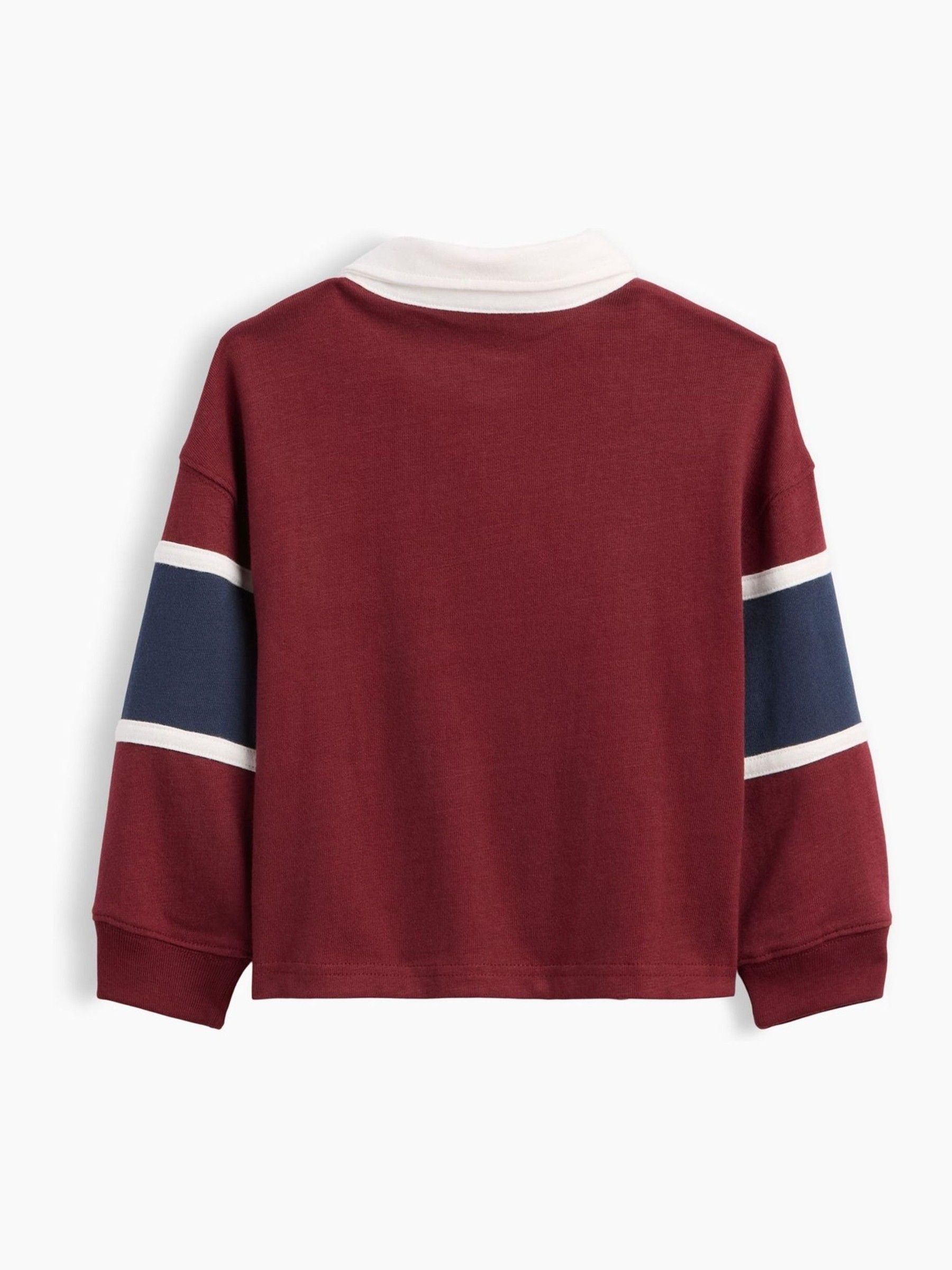 Red/Blue Colourblock Rugby Polo Shirt - Image 2 of 3