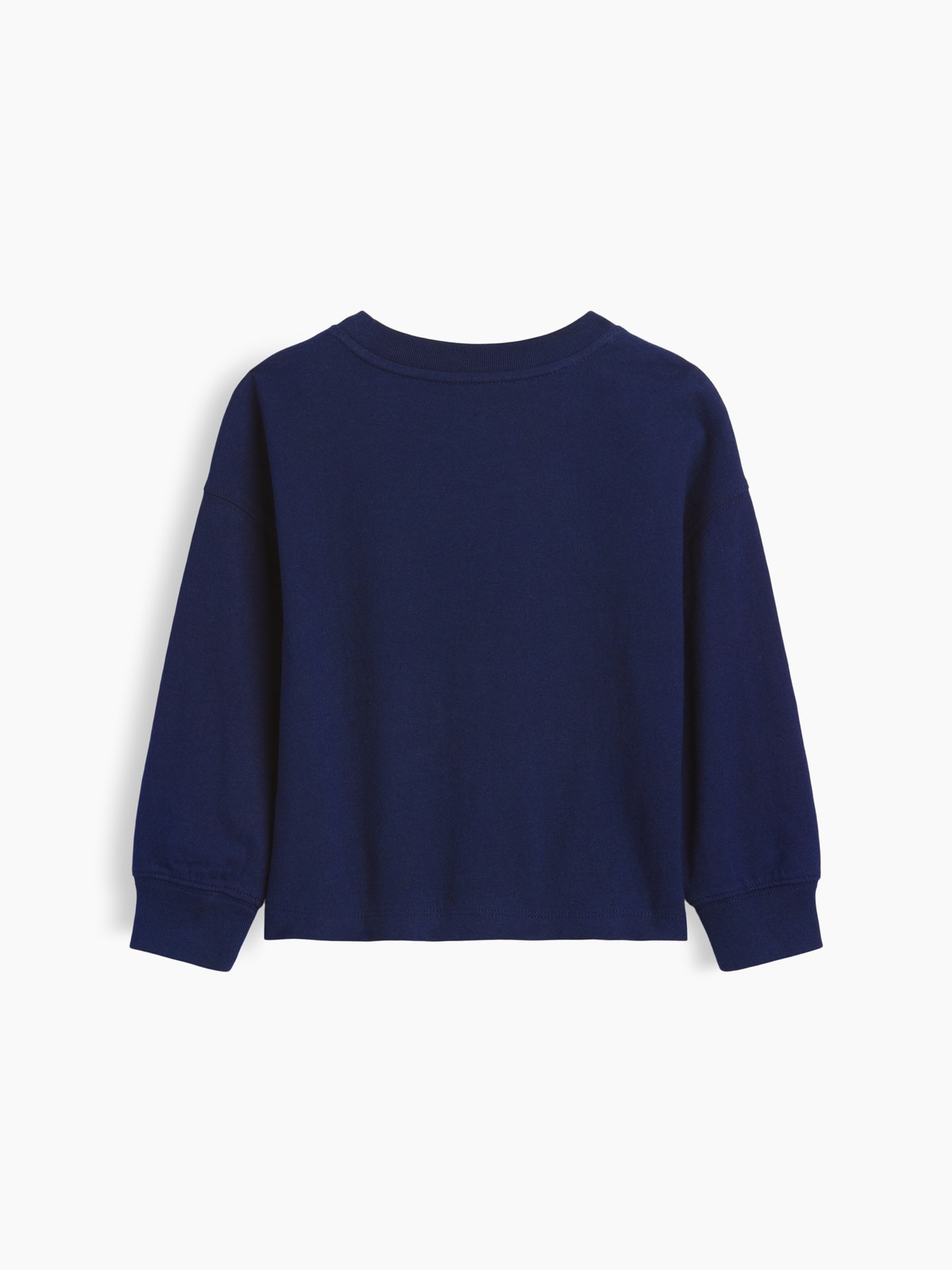 Navy Super Mario Graphic Long Sleeve T-Shirt - Image 3 of 4