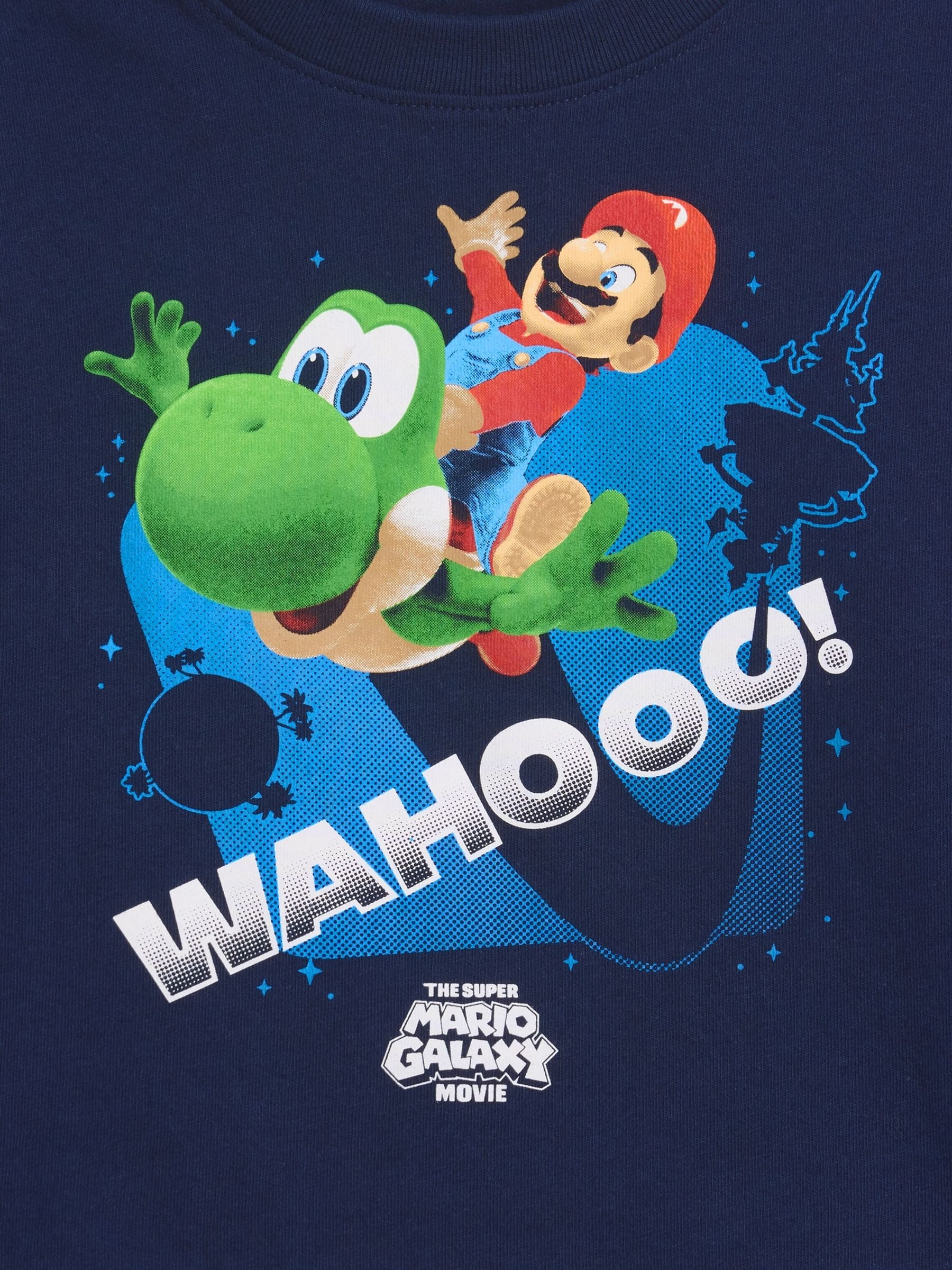 Navy Super Mario Graphic Long Sleeve T-Shirt - Image 4 of 4
