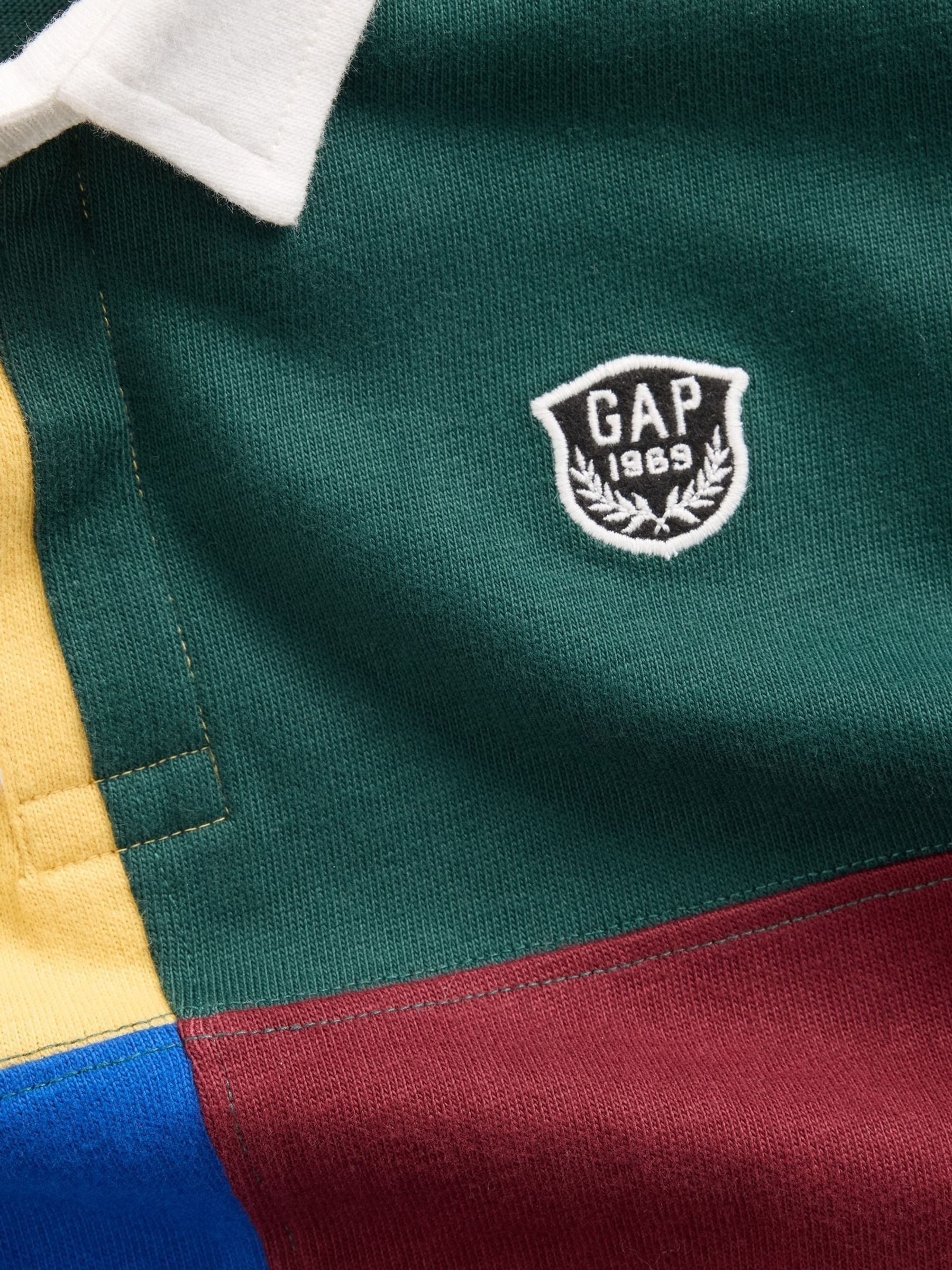 Multi Colourblock Rugby Polo Shirt - Image 4 of 4