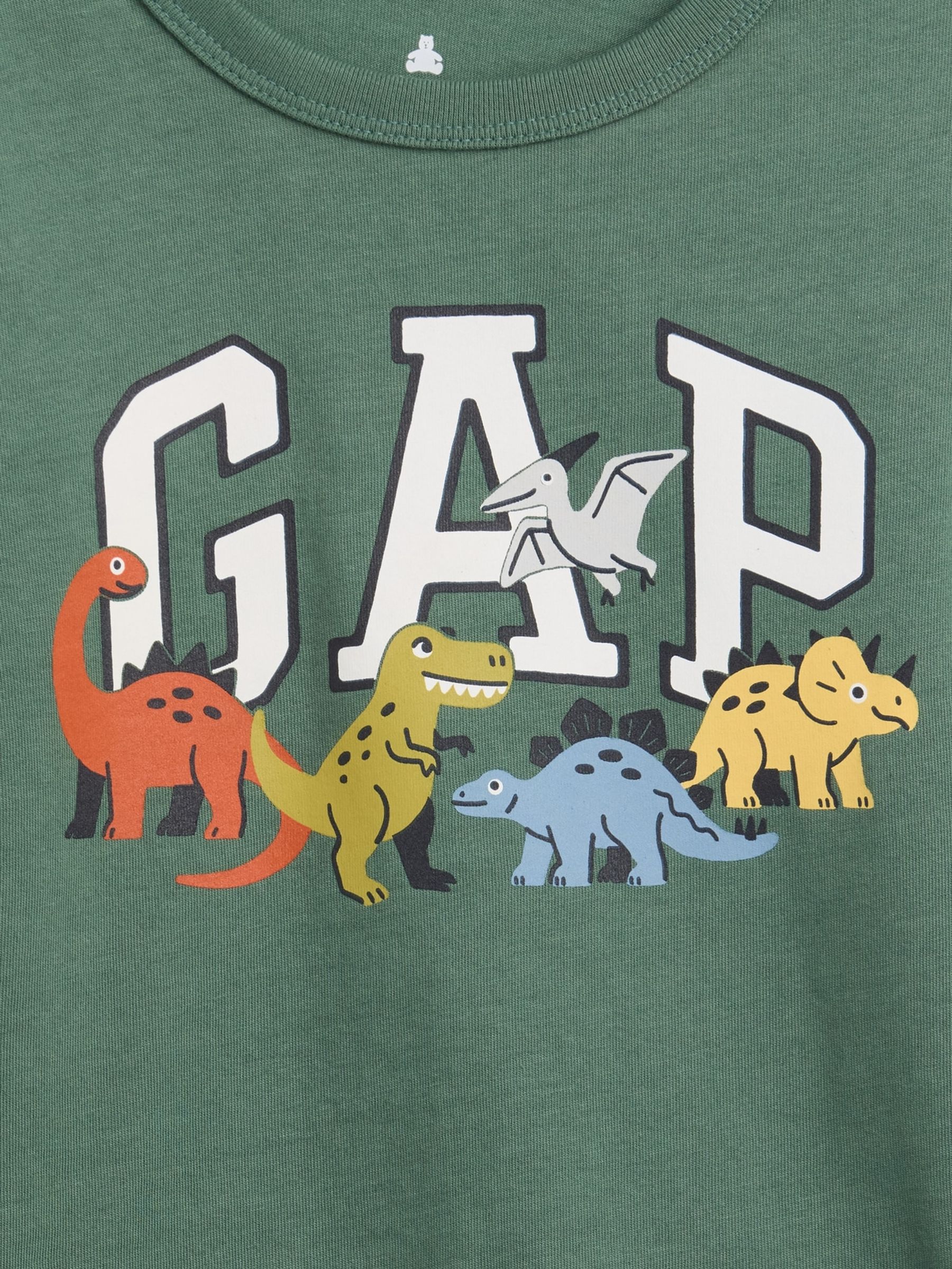 Green Dinosaur Graphic Long Sleeve T-Shirt - Image 4 of 4 Green Dinosaur Graphic Long Sleeve T-Shirt - Image 4 of 4