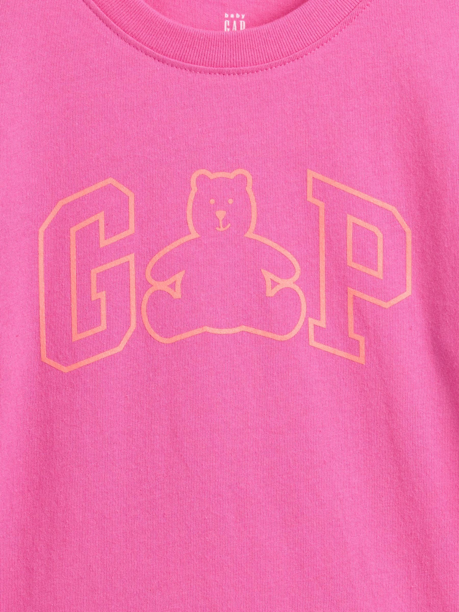 Pink Brannan Bear Logo T-Shirt - Image 3 of 3