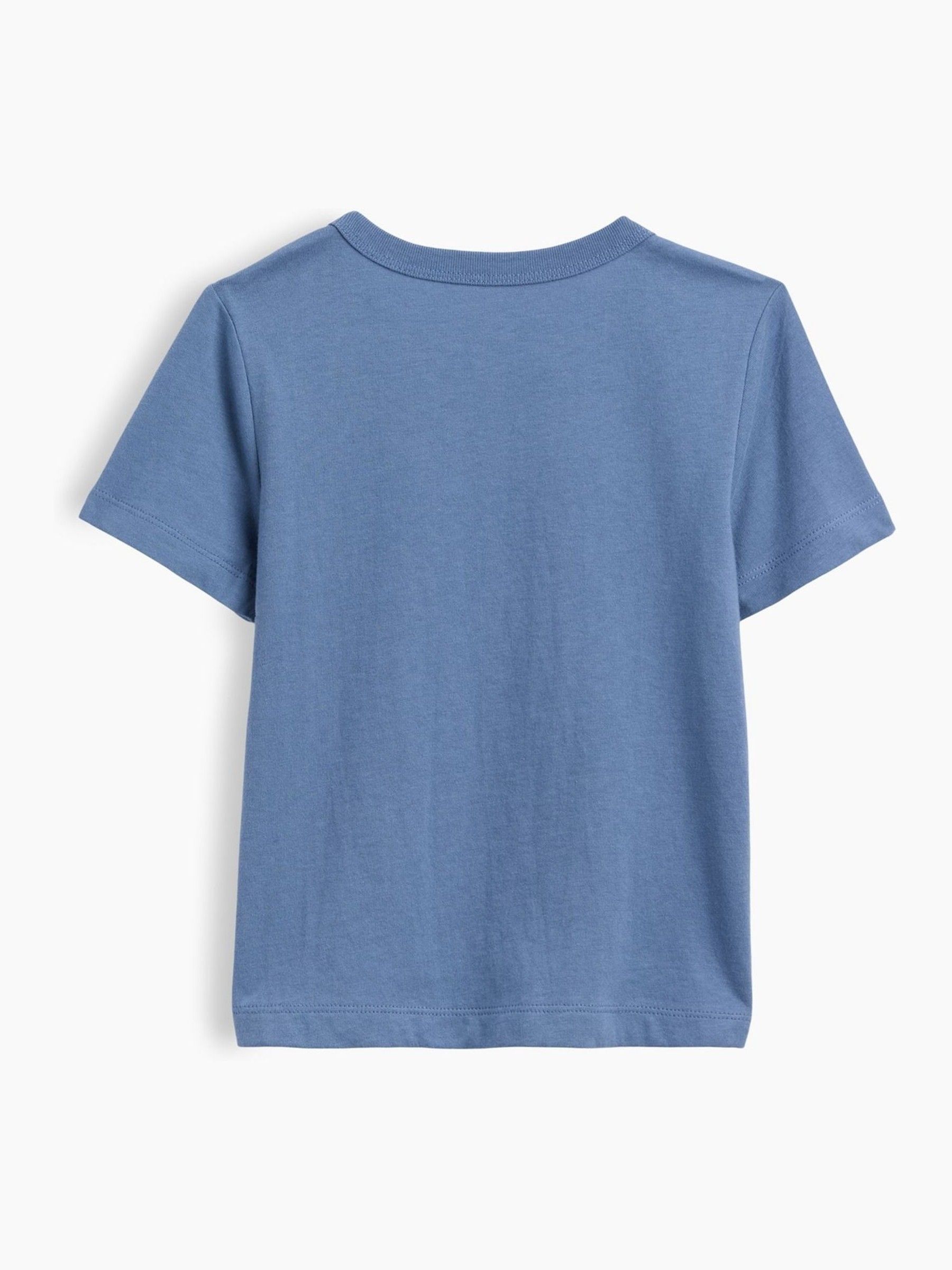 Blue Dinosaur Logo Graphic Long Sleeve T-Shirt - Image 2 of 2