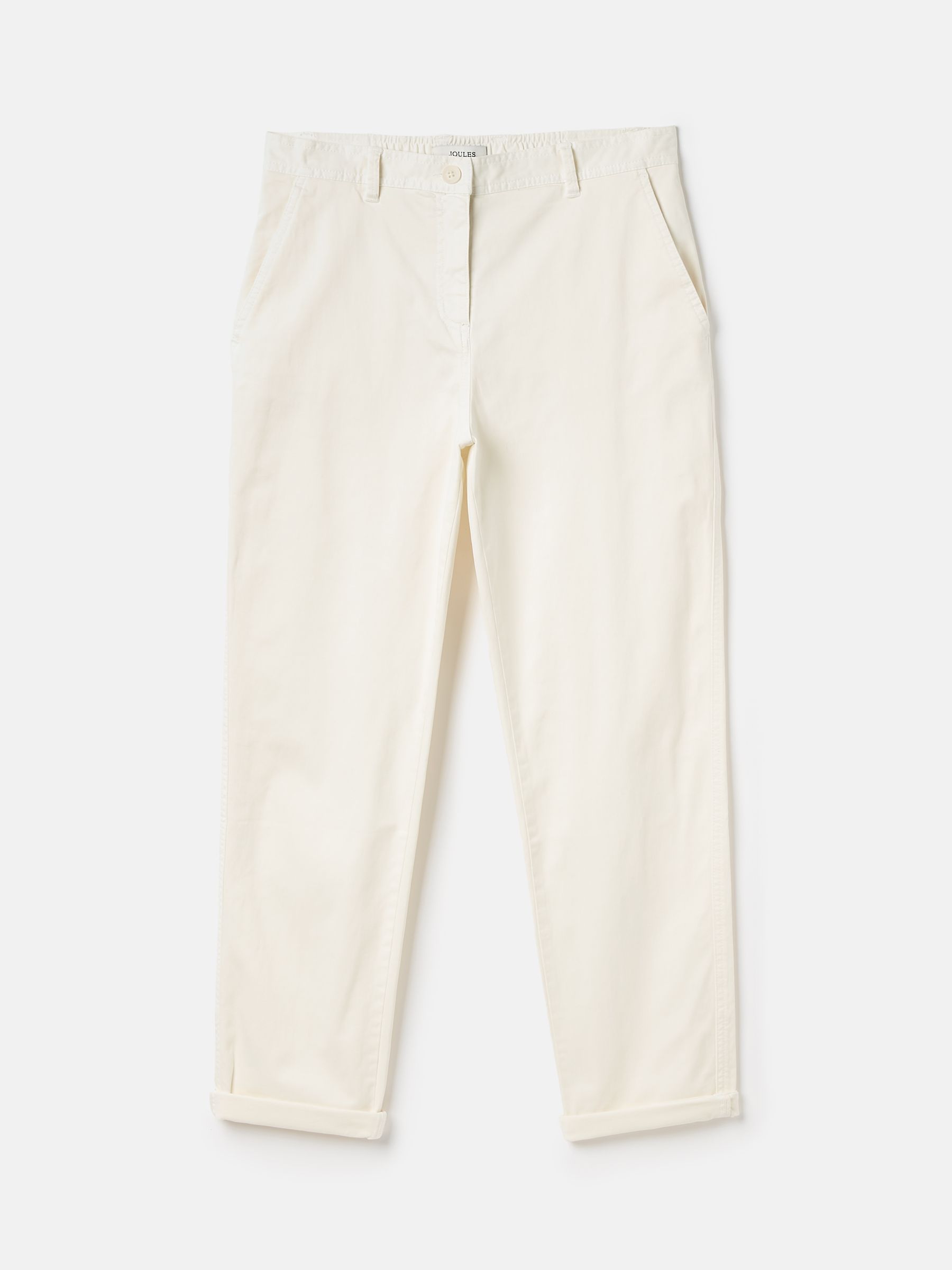 Cream Slim Fit Chino Trousers - Image 7 of 7
