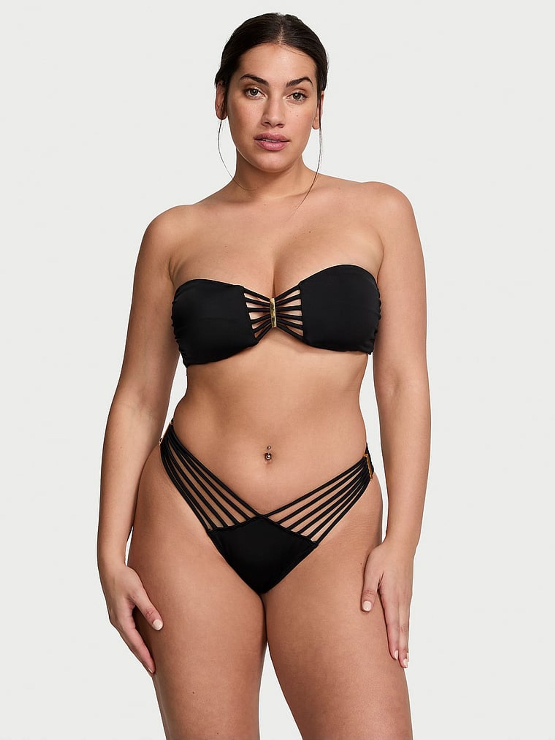 Nero Black Strapless Archive Swim Bikini Top - Image 1 of 3