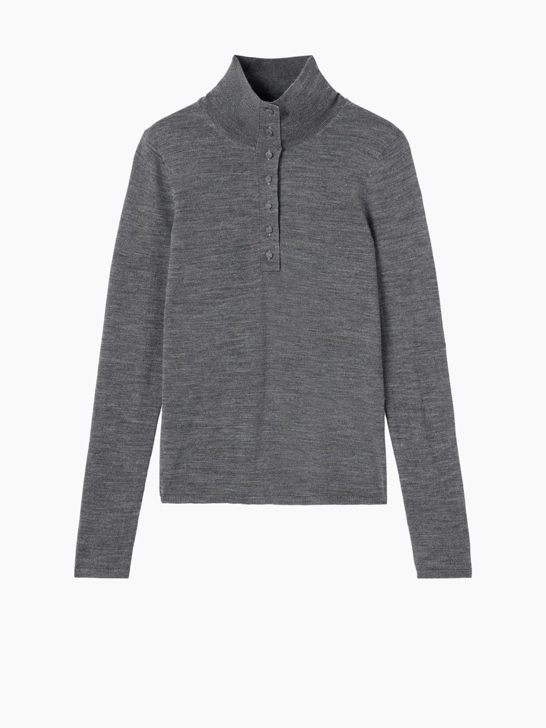 Gap x Victoria Beckham Grey Merino Turtle Neck Jumper - Image 6 of 7