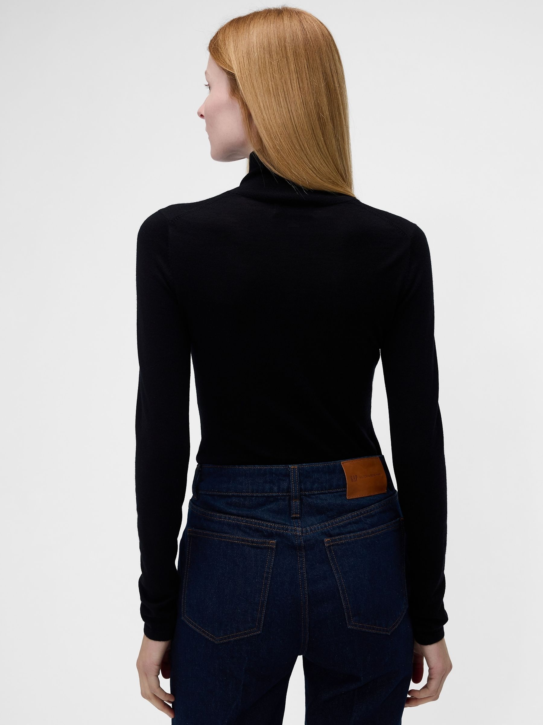 Gap x Victoria Beckham Black Merino Turtle Neck Jumper - Image 2 of 7 Gap x Victoria Beckham Black Merino Turtle Neck Jumper - Image 2 of 7