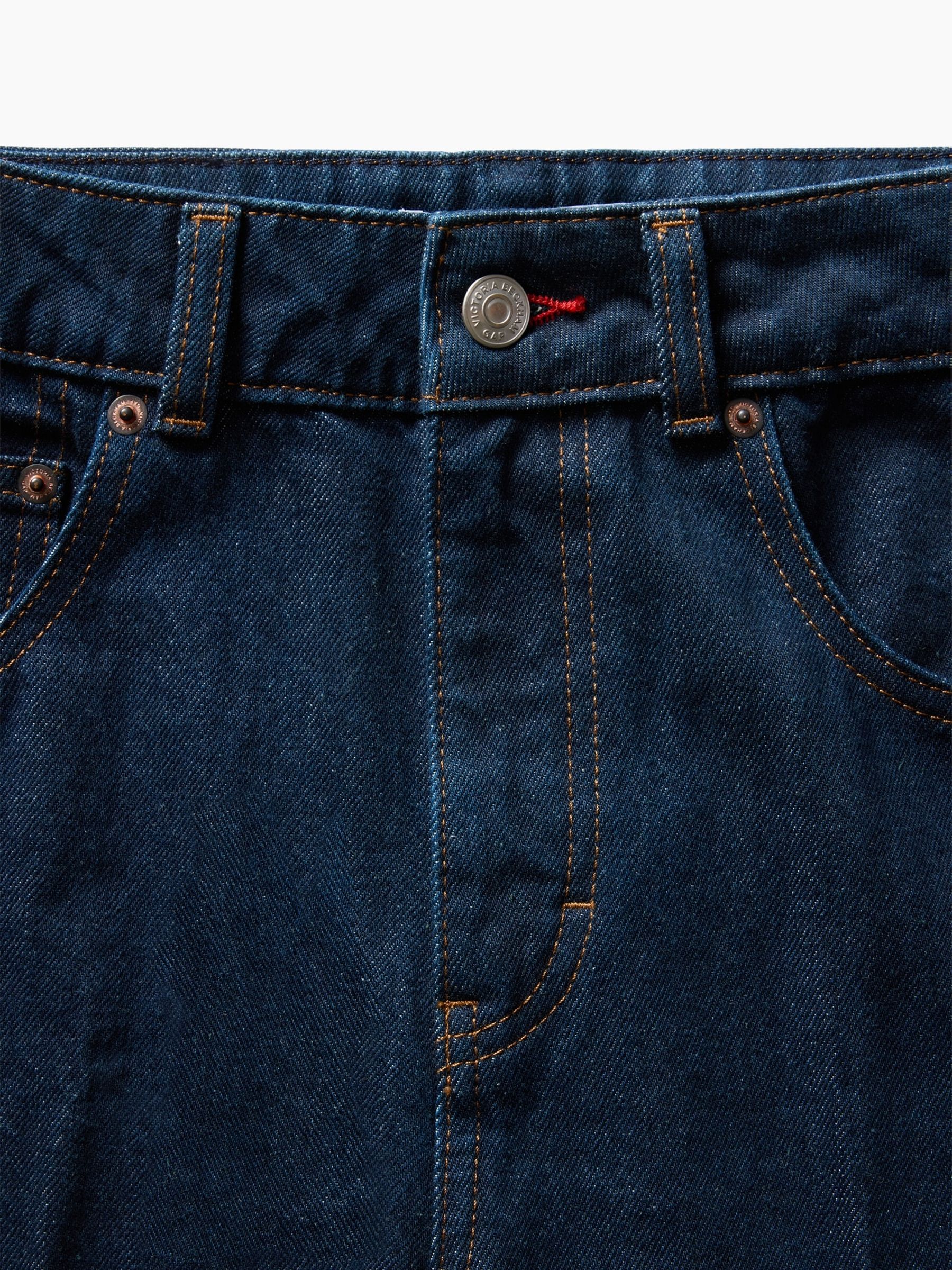 Gap x Victoria Beckham Dark Wash High Waisted Straight Jeans - Image 6 of 8