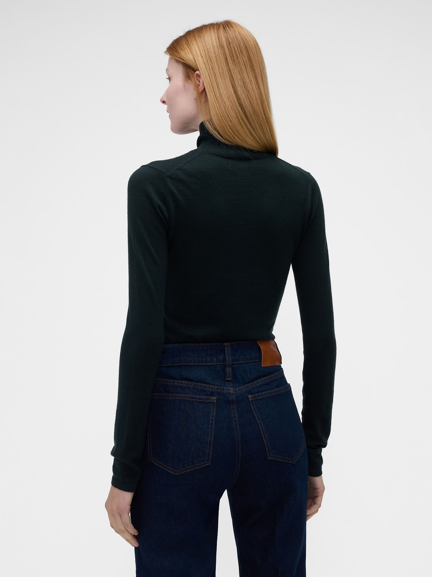 Gap x Victoria Beckham Green Merino Turtle Neck Jumper - Image 2 of 7 Gap x Victoria Beckham Green Merino Turtle Neck Jumper - Image 2 of 7