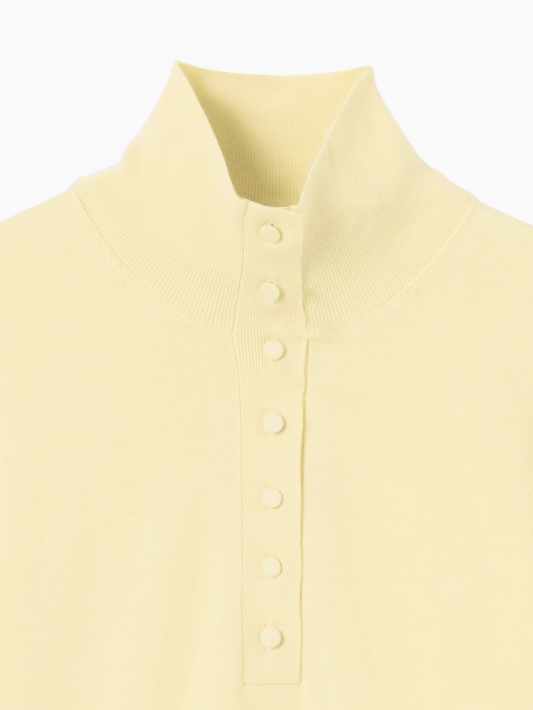 Gap x Victoria Beckham Yellow Merino Turtle Neck Jumper - Image 6 of 7