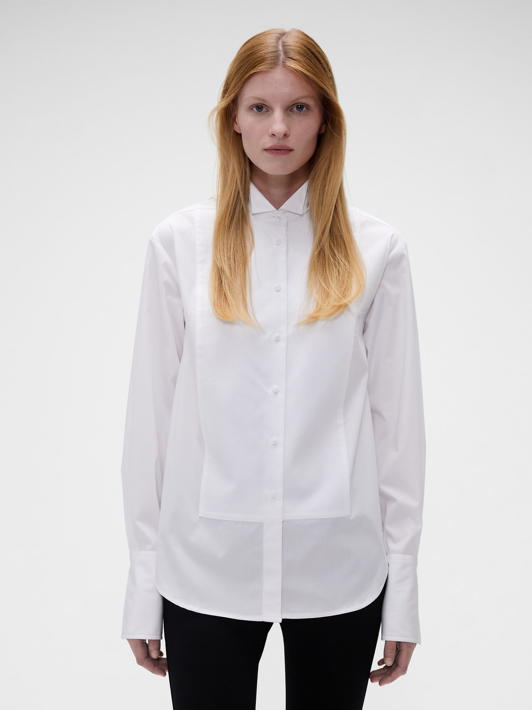 Gap x Victoria Beckham White Tuxedo Shirt - Image 1 of 8