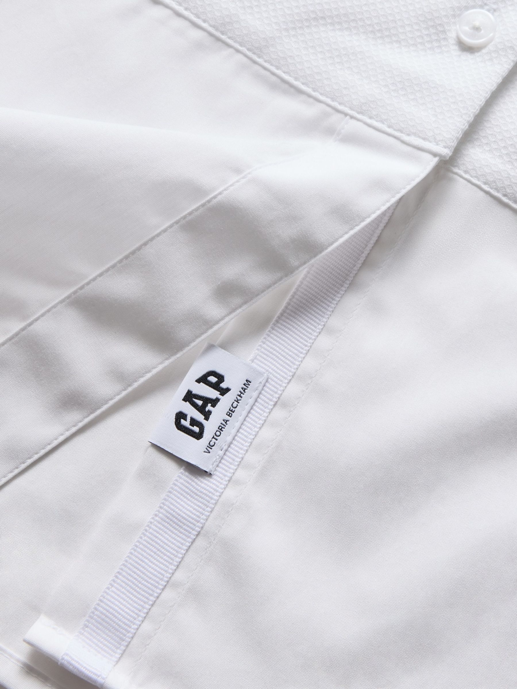 Gap x Victoria Beckham White Tuxedo Shirt - Image 6 of 8