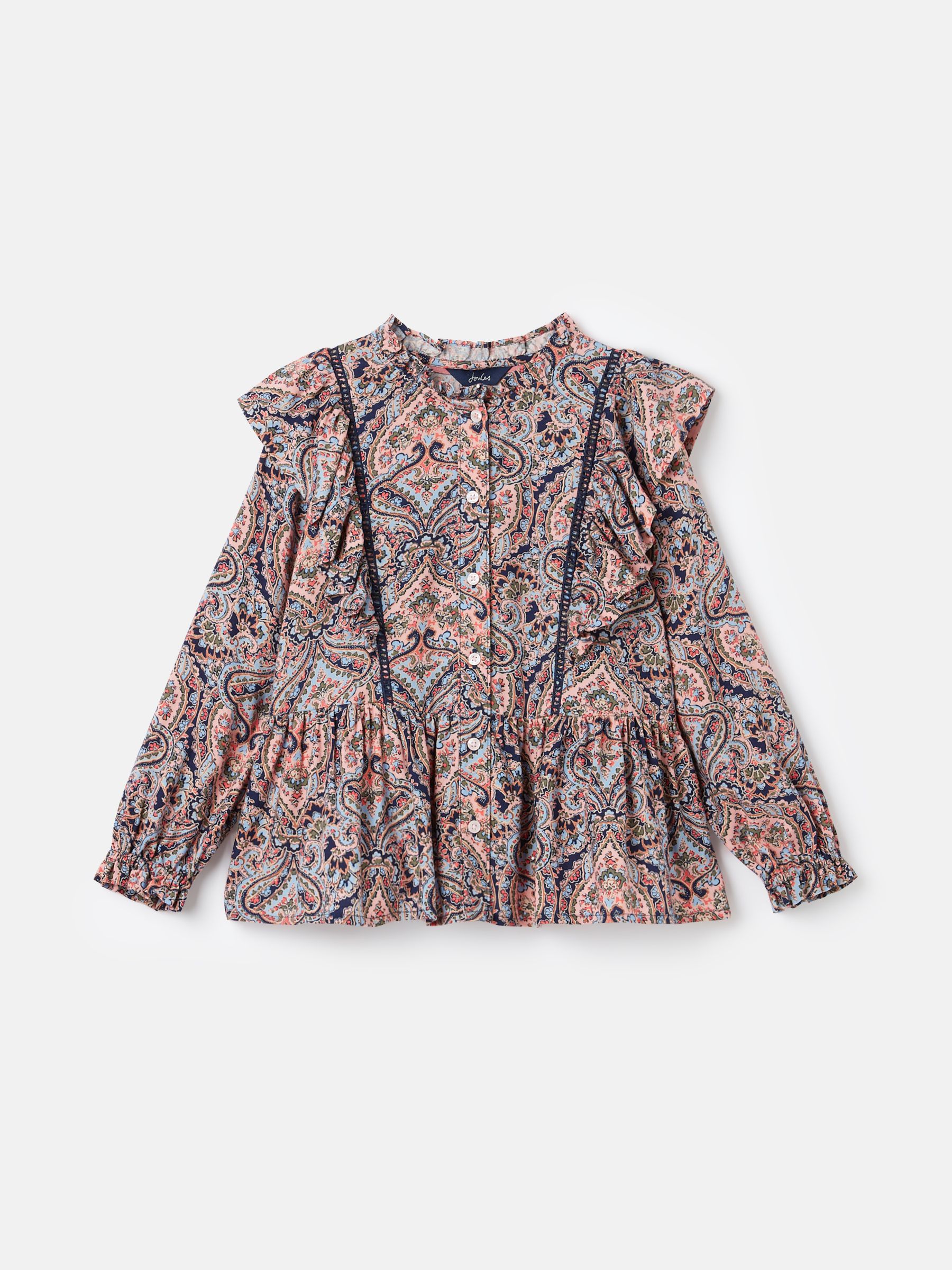 Mia Multi Long Sleeve Paisley Blouse - Image 1 of 4