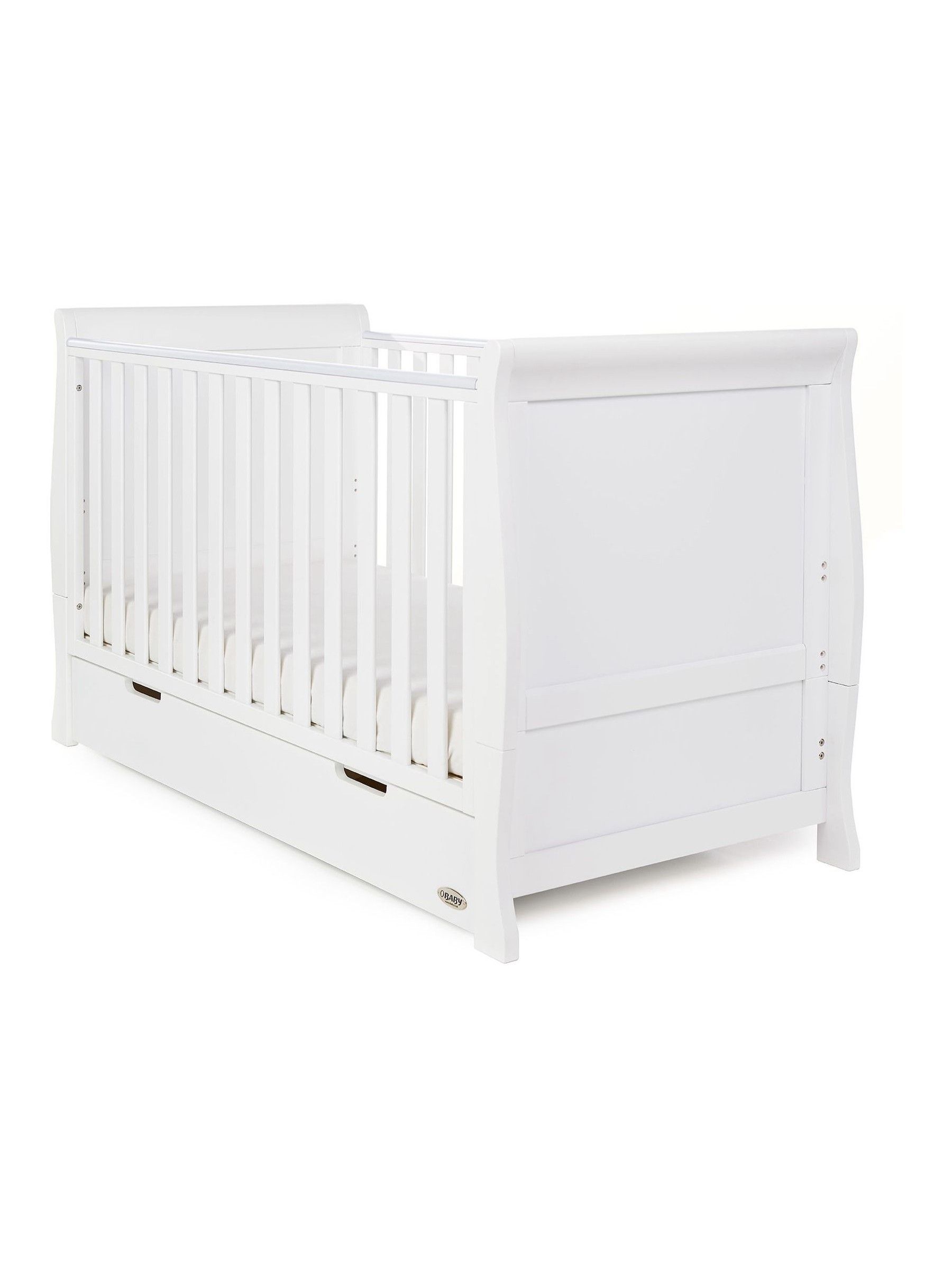 Obaby White Stamford Classic Nursery Furniture Set 3 Piece - Image 2 of 12
