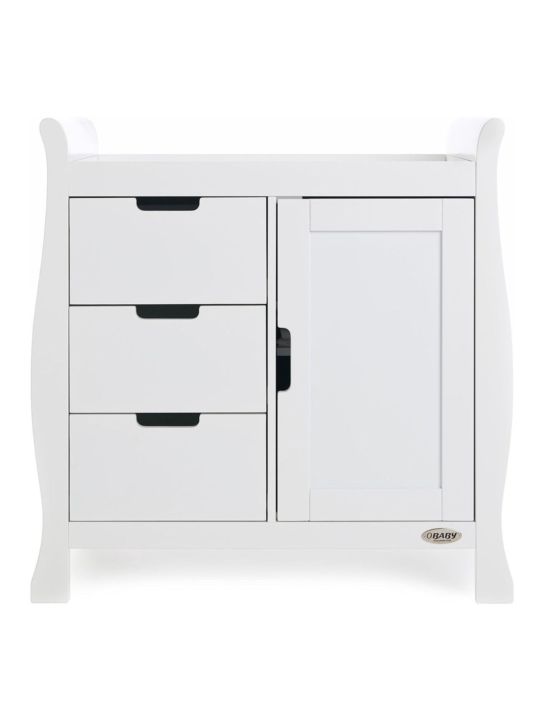 Obaby White Stamford Classic Nursery Furniture Set 3 Piece - Image 8 of 12