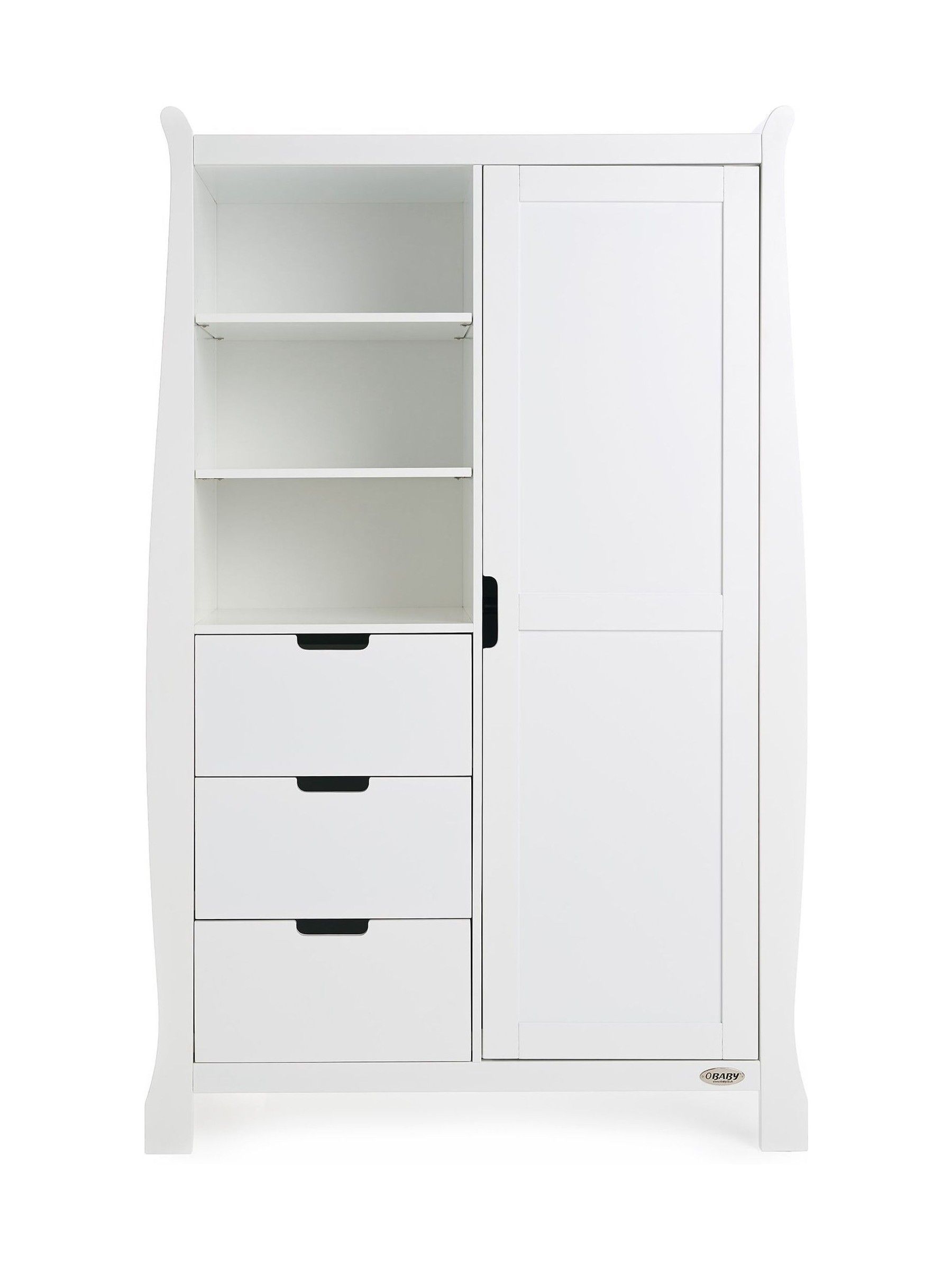 Obaby White Stamford Classic Nursery Furniture Set 3 Piece - Image 9 of 12