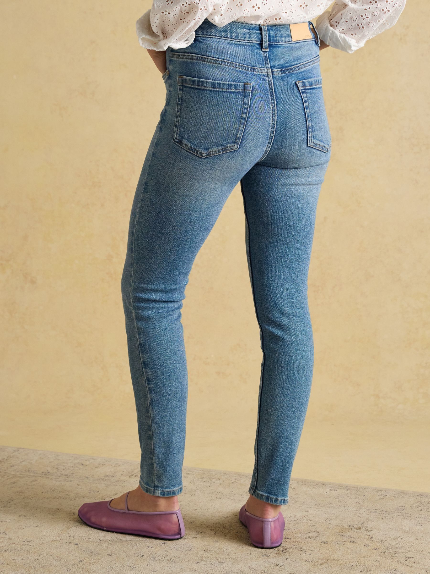 Blue Skinny Fit Mid Rise Jeans - Image 2 of 7