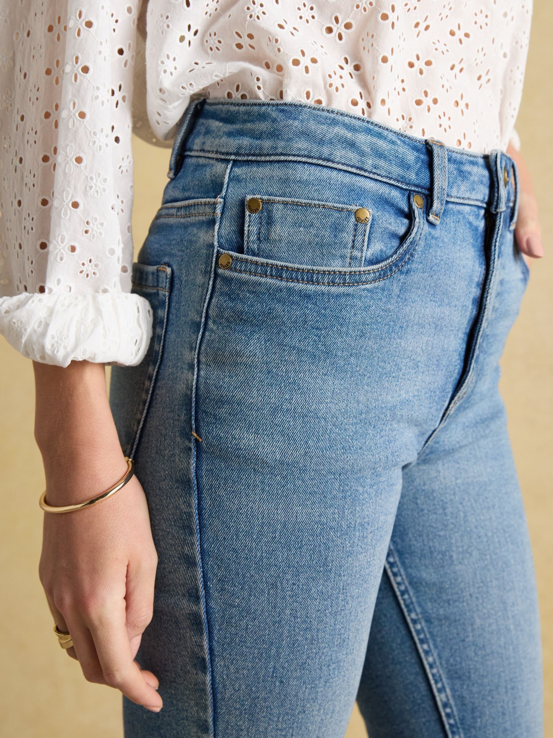 Blue Skinny Fit Mid Rise Jeans - Image 6 of 7